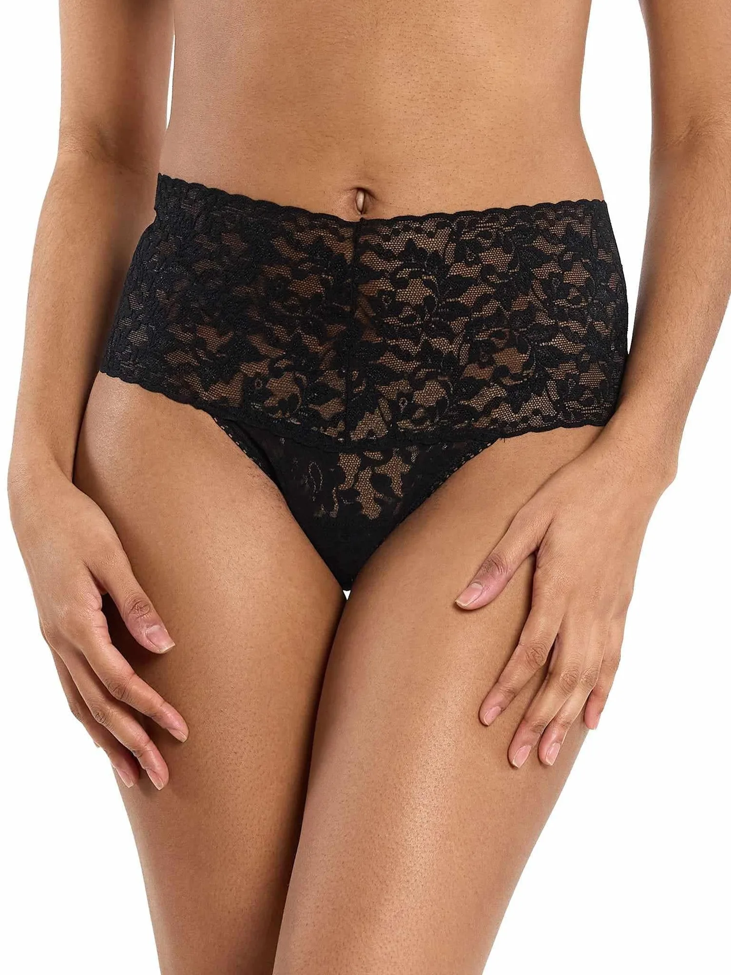 Retro Lace Thong