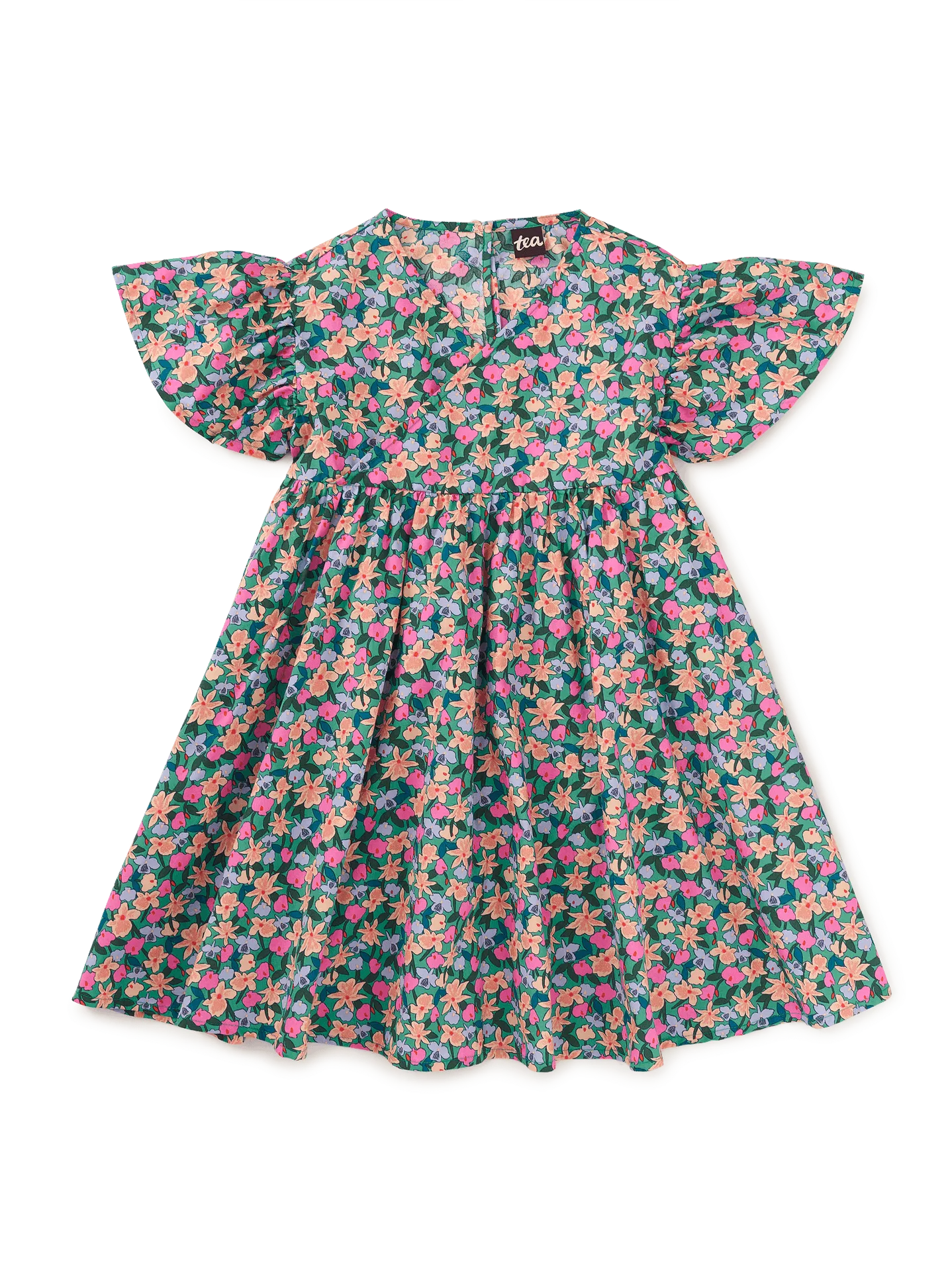 Robe fluide à encolure enveloppante