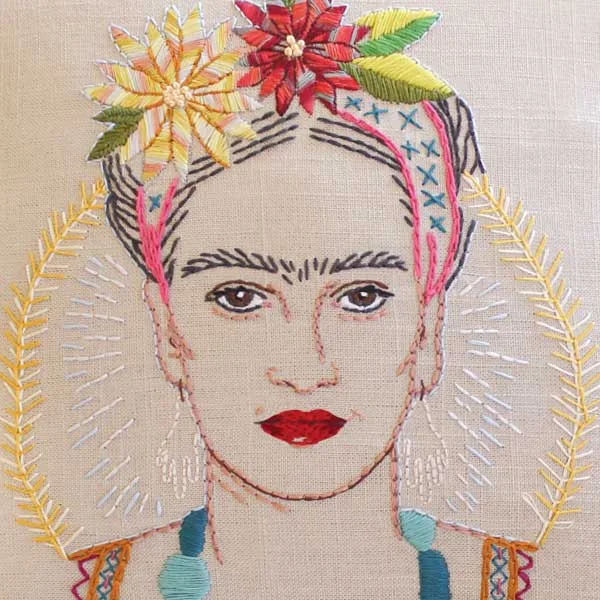 Motif de broderie TE AMO FRIDA : Guide de l'atlas des points