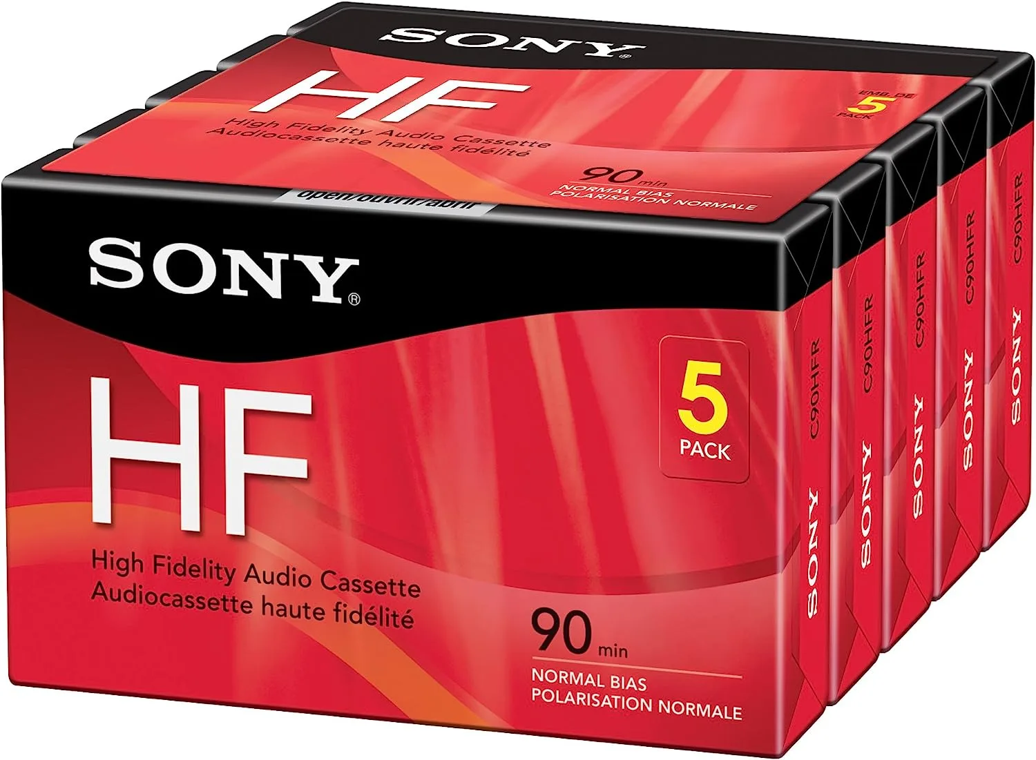 Registrazione su cassetta Sony C-90HFL per audio Hi-Fi