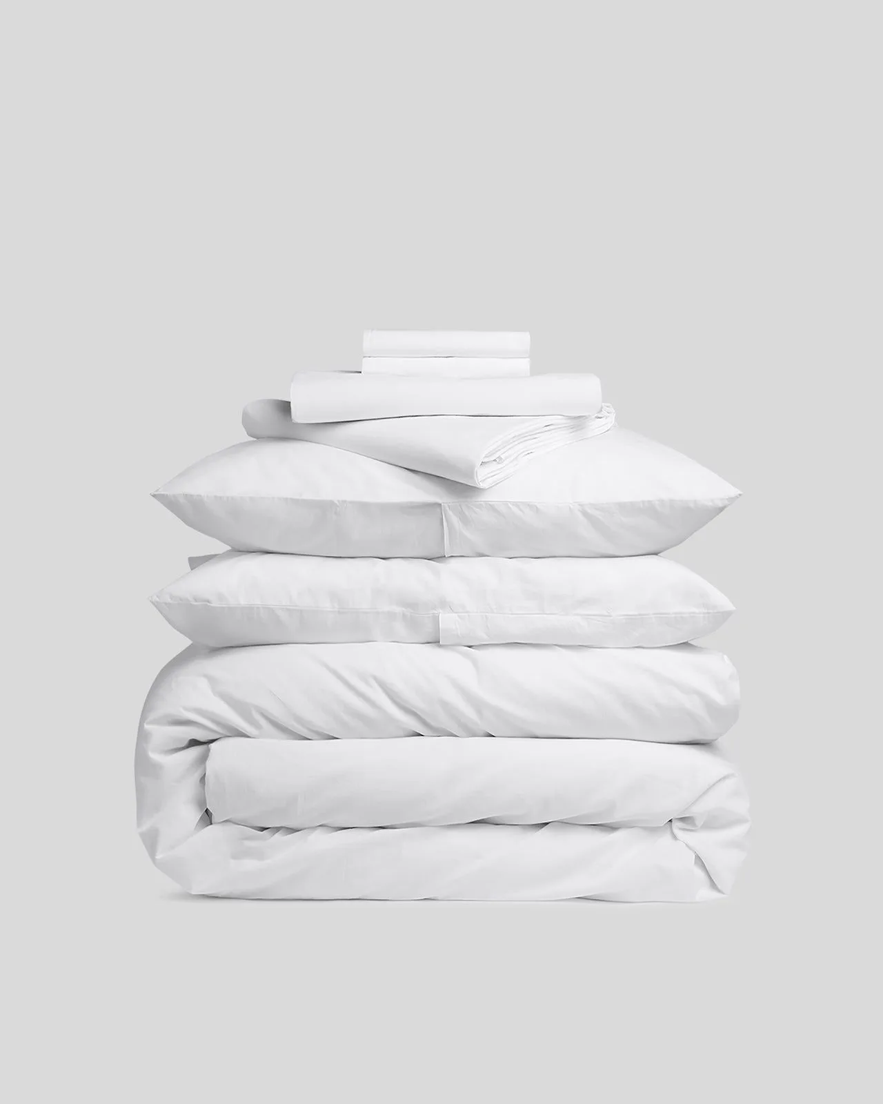 Percale Bundle - White K/CK