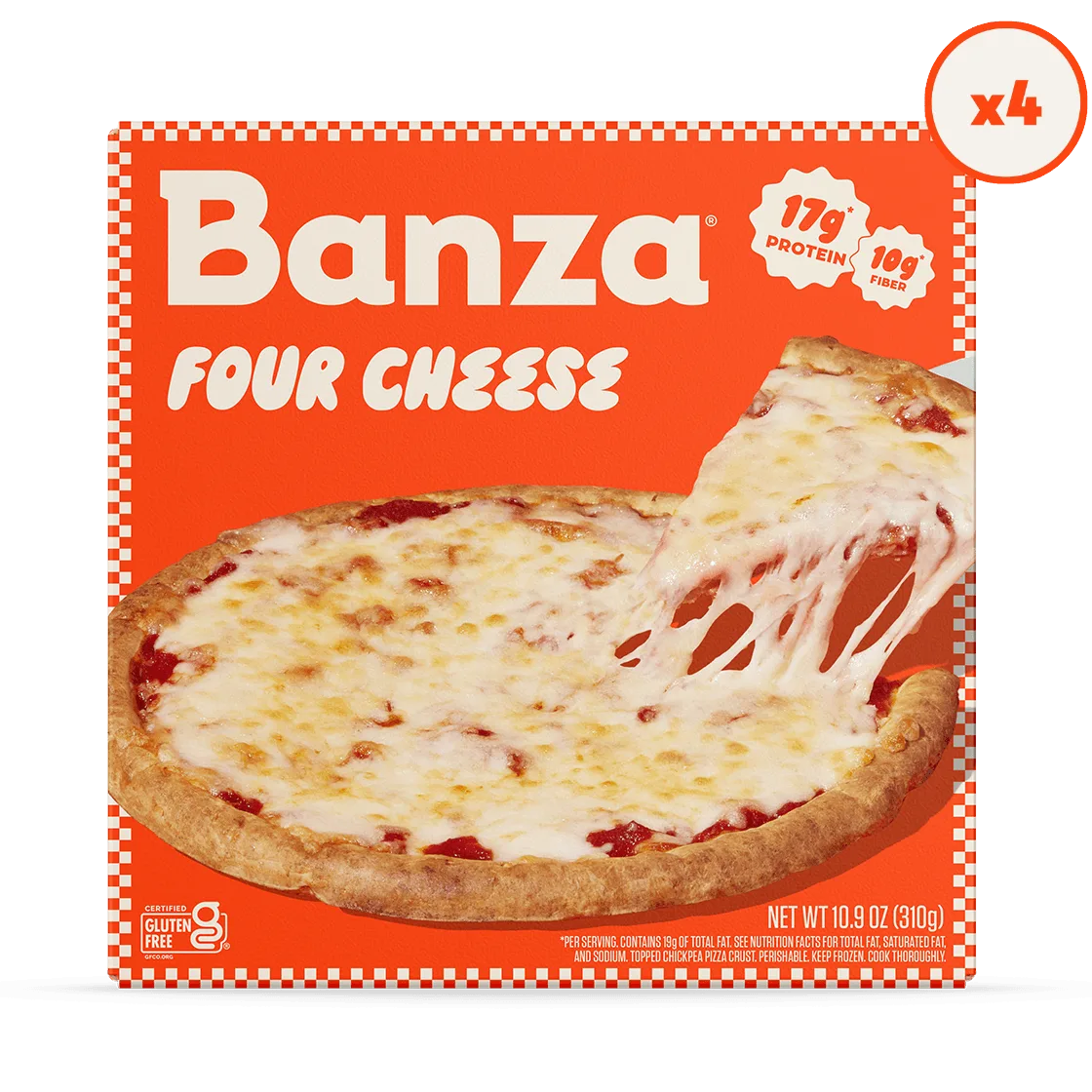 Vier-Käse-Pizza