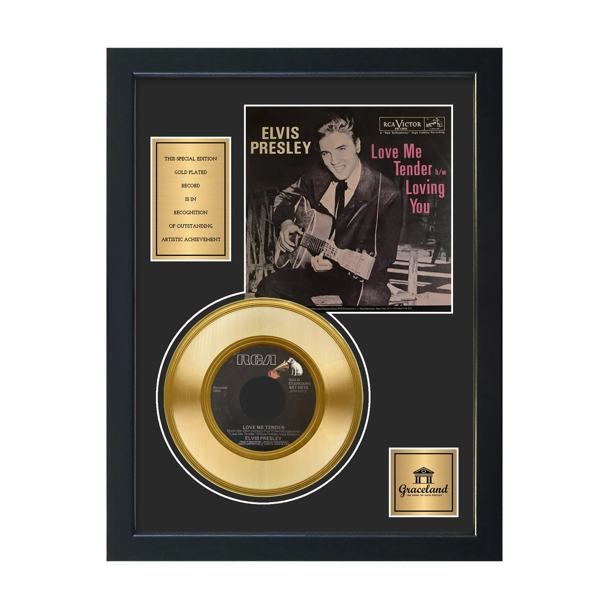 Elvis Presley Love Me Tender Disque d'Or