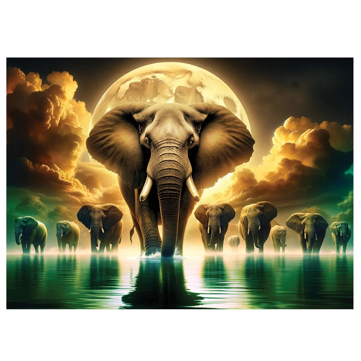 Elephant Dreams 2000 Wooden Puzzle