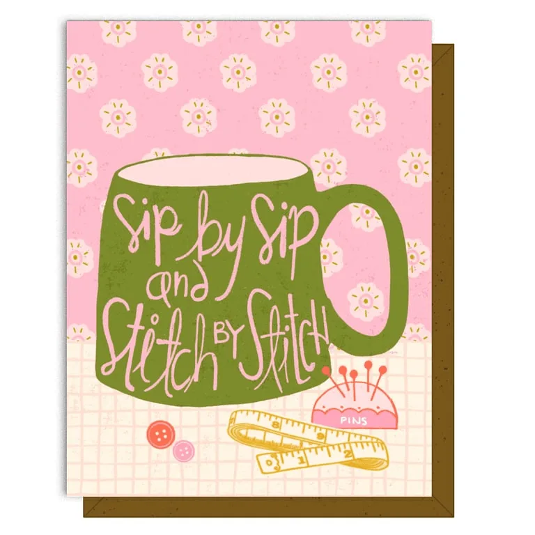 Stitch by Stitch- Greeting Card