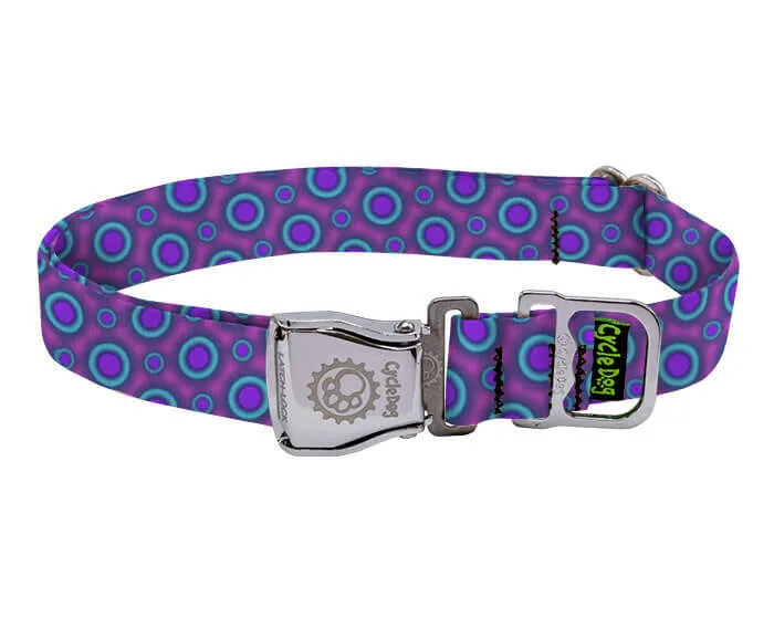 Collare per cani Ecoweave Punti Spaziali Viola Blu