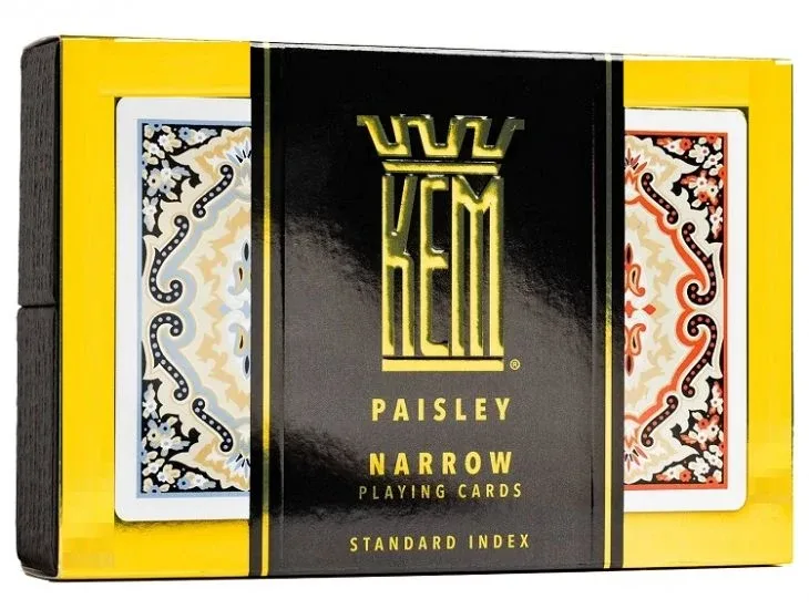 Kem Paisley Playing Cards: Bridge, Regular Index, 2-Deck Set