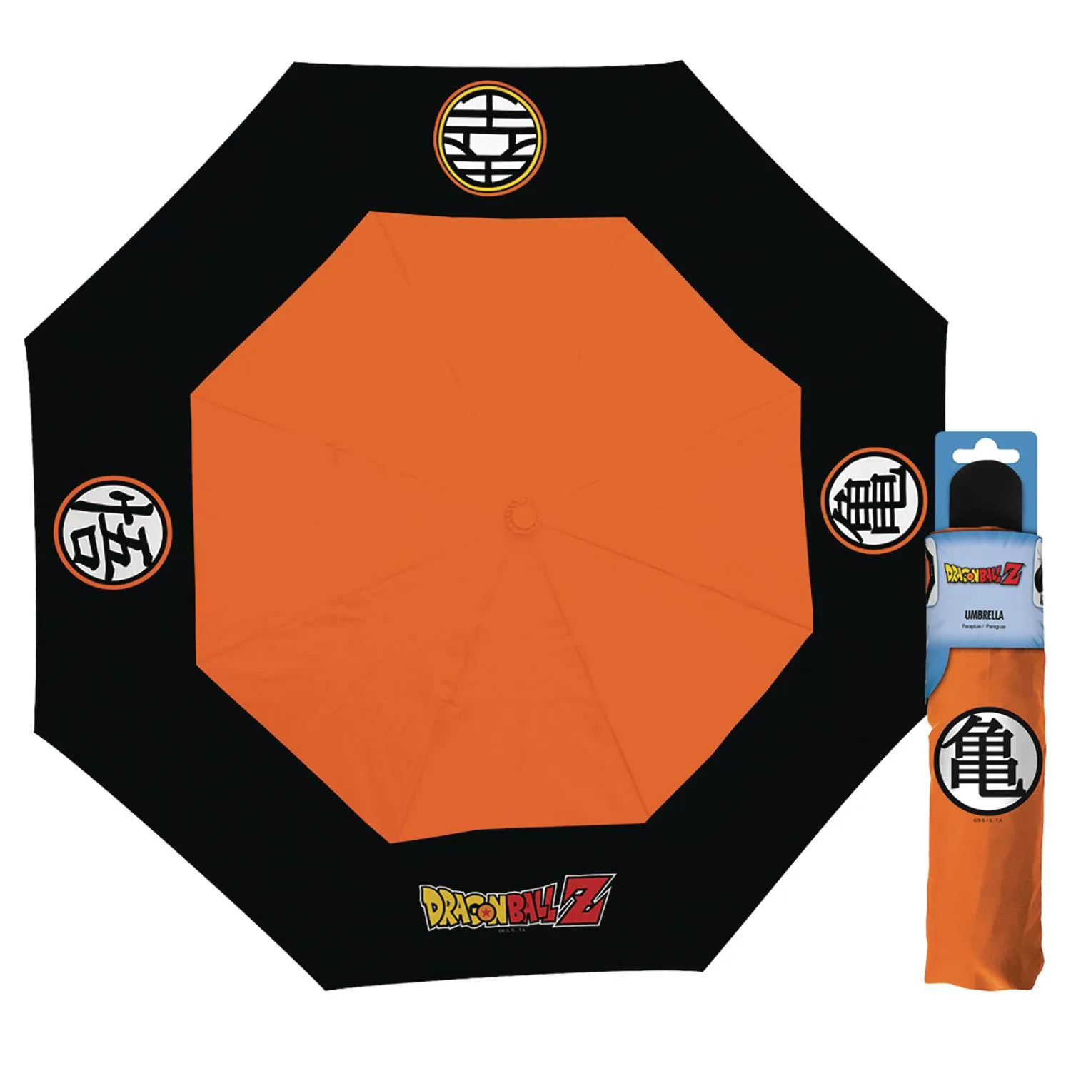 Dragon Ball Z Goku Umbrella vs One Piece Symbol