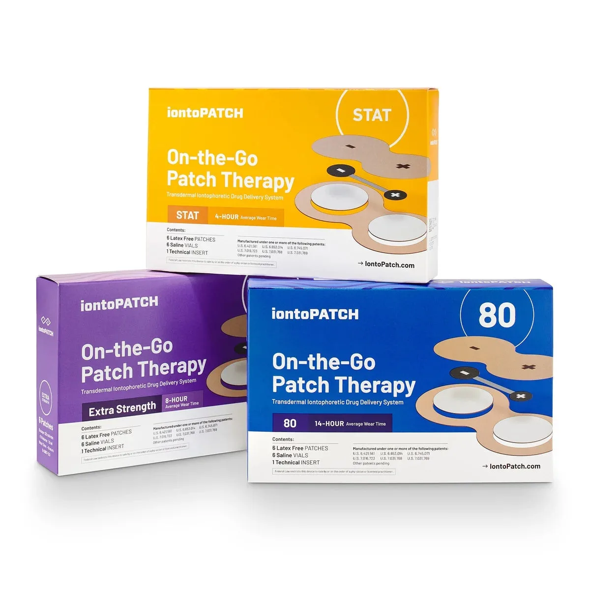 IontoPatch STAT、80 與 Extra Strength | 6 組套件