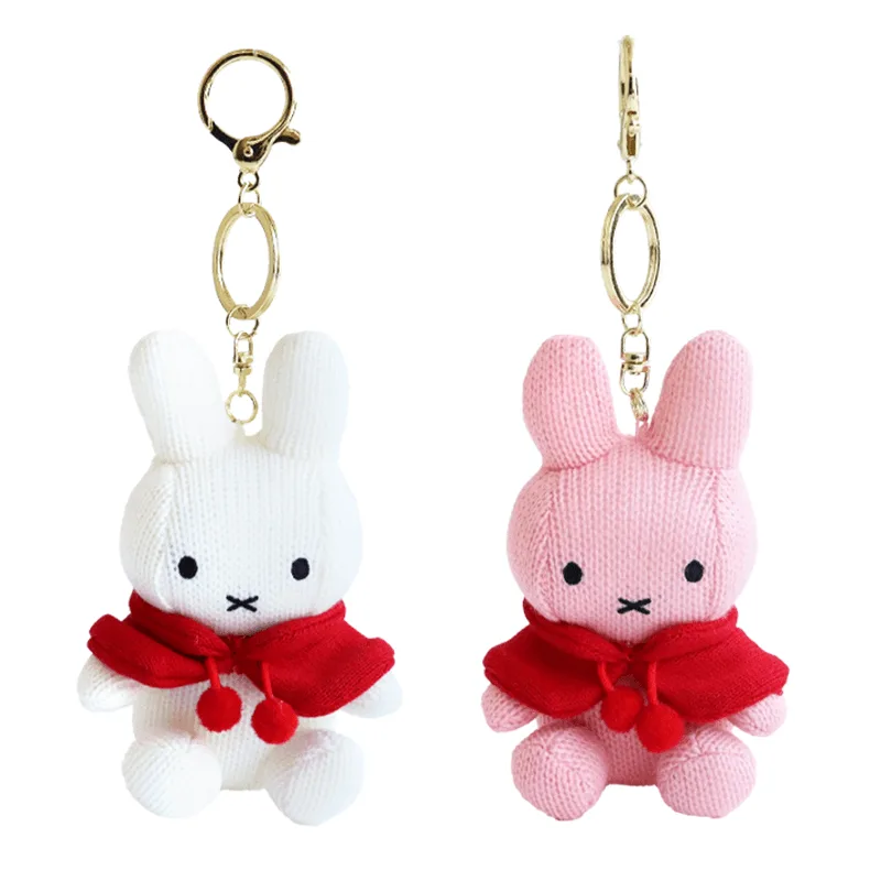 Breelogue de sac Miffy en tricot avec cape rouge