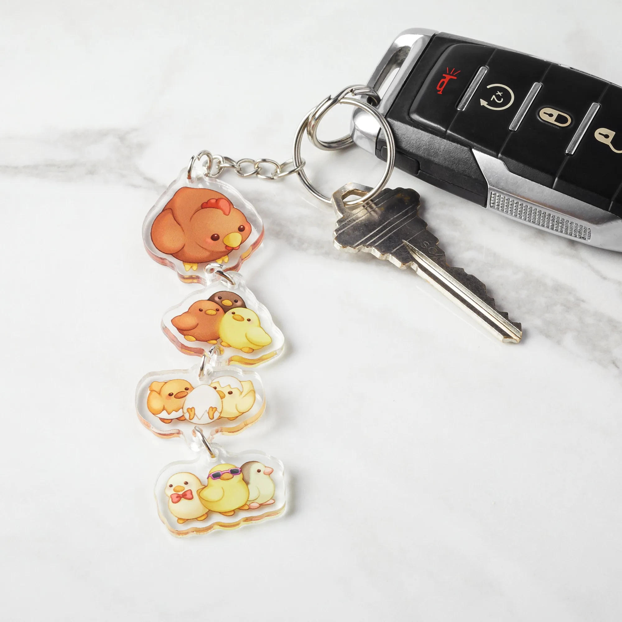 Hen & Chicks Linked Keychain: Daily Use Test