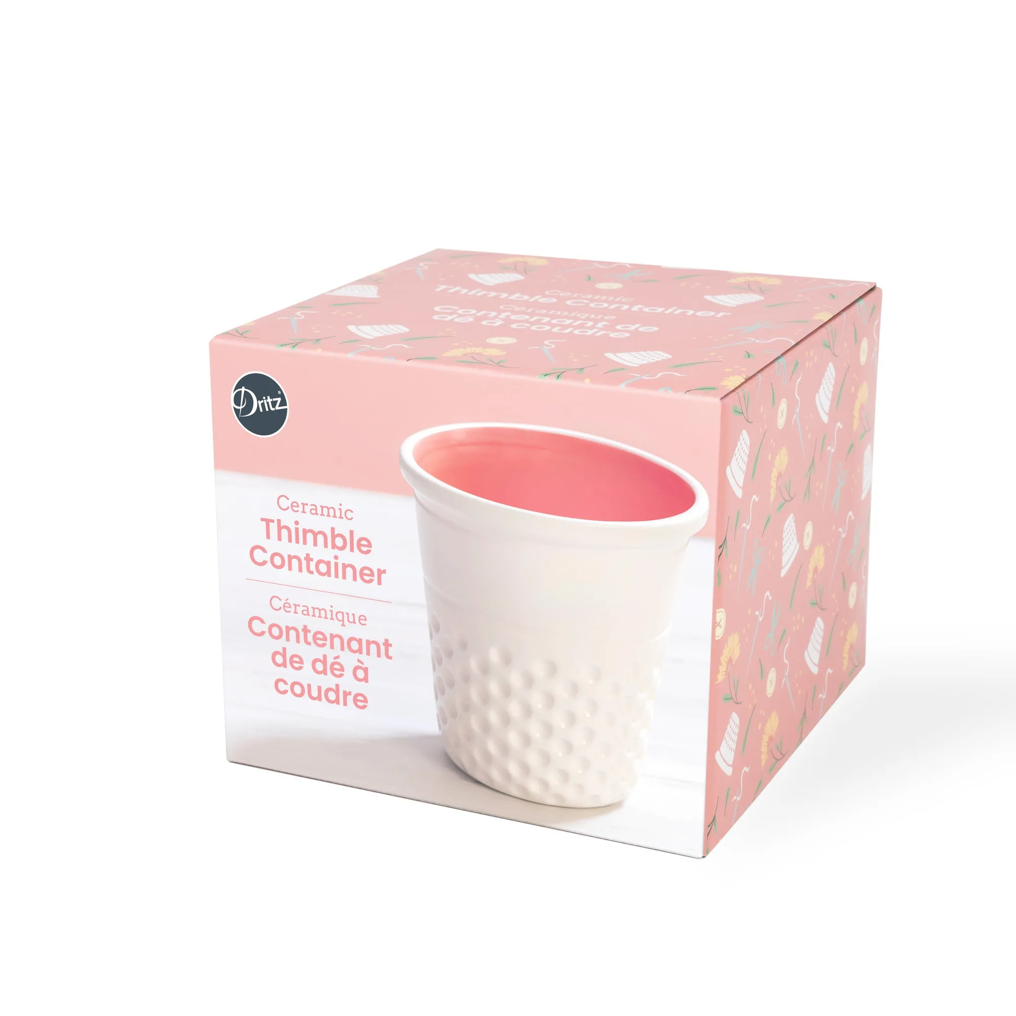 Novelty Ceramic Thimble Container