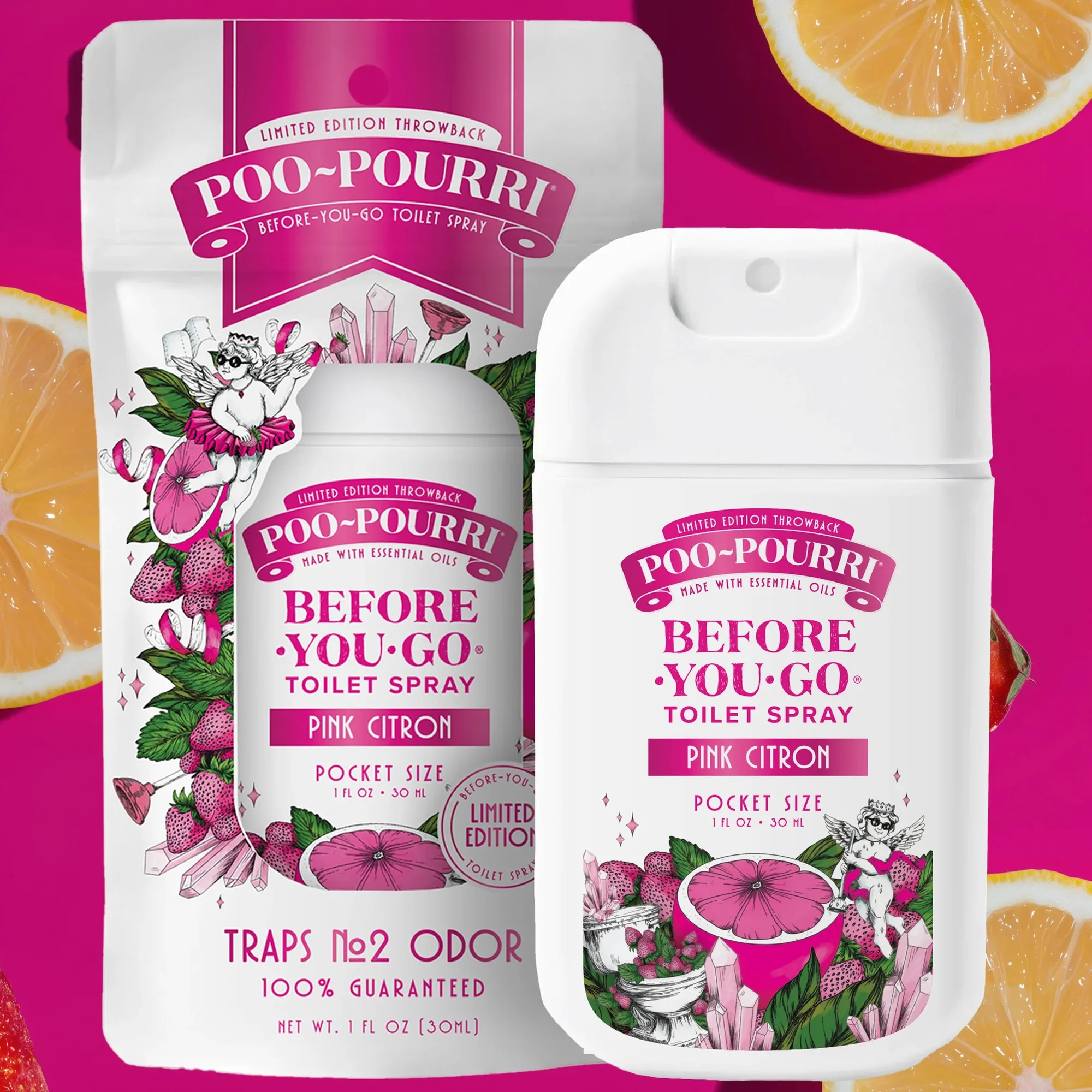 Pink Citron Pocket Sprayer - Poo~Pourri Toilet Spray