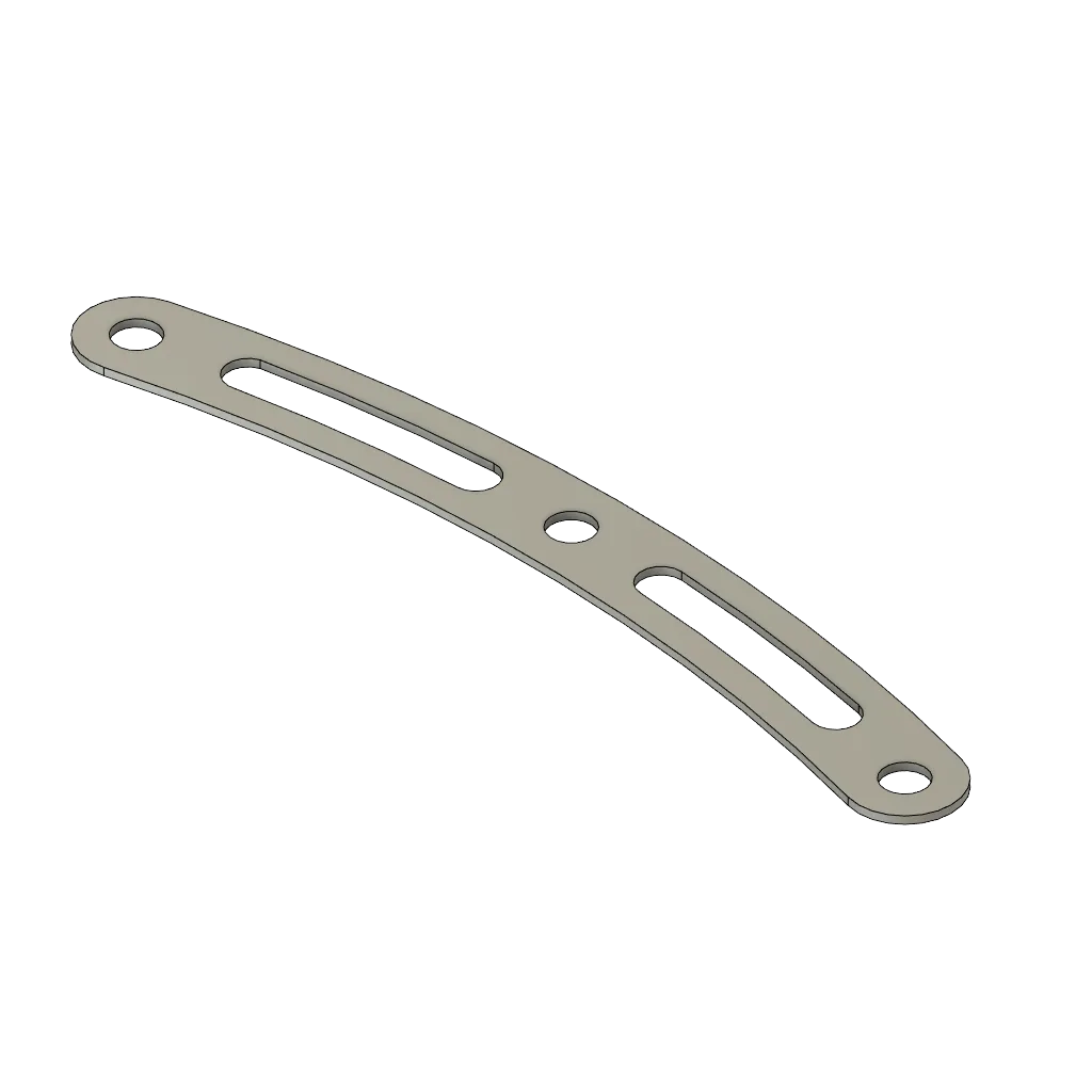 Curved flat bar Ø 320 mm 30°