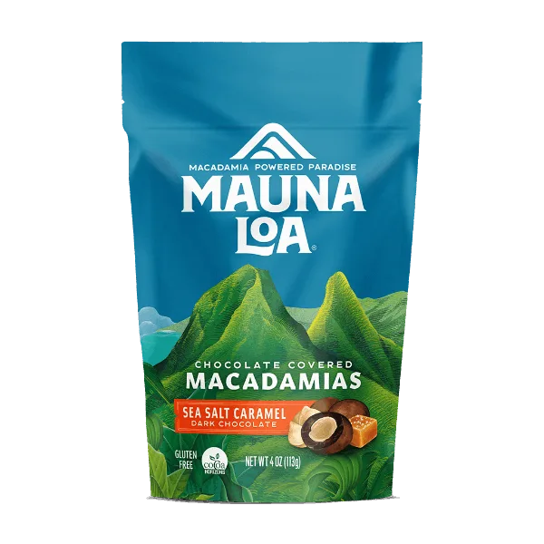 Chocolate Covered Macadamias - Dark Sea Salt Caramel Small Bag