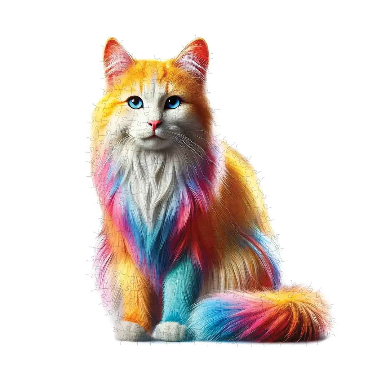Dreamy Rainbow Cat 250 Wooden Puzzle