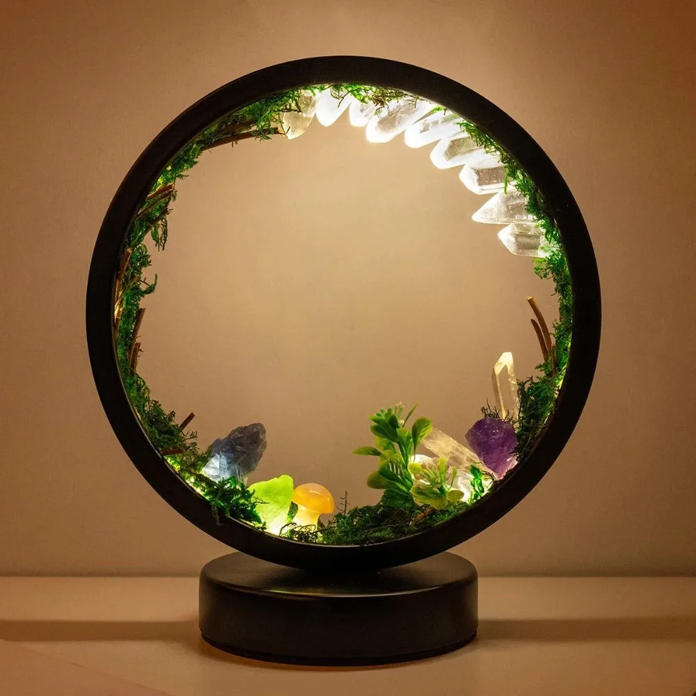 Lâmpada LED de floresta em quartzo natural vs lâmpada lunar 3D: qual escolher?