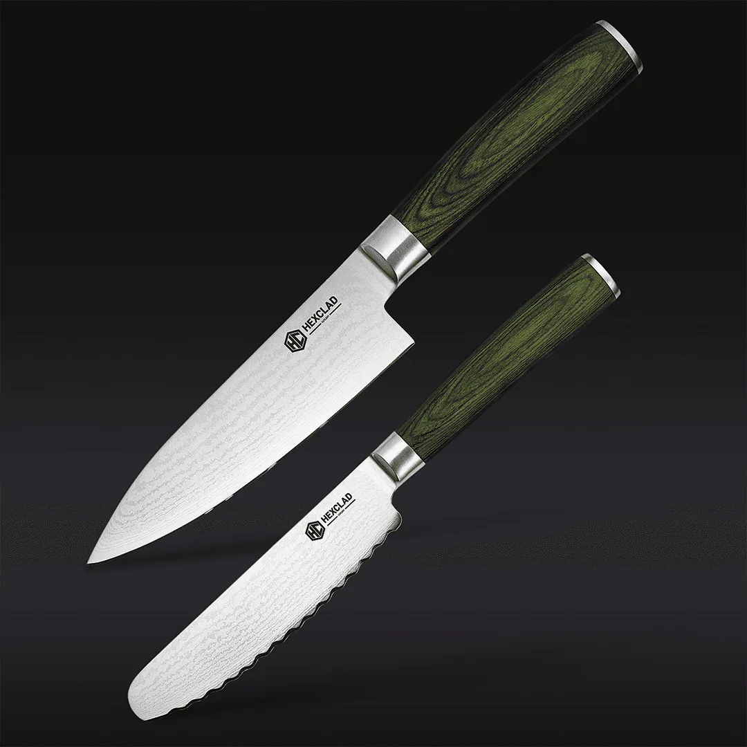 Damascus Steel Starter Knife Set, 2-pc