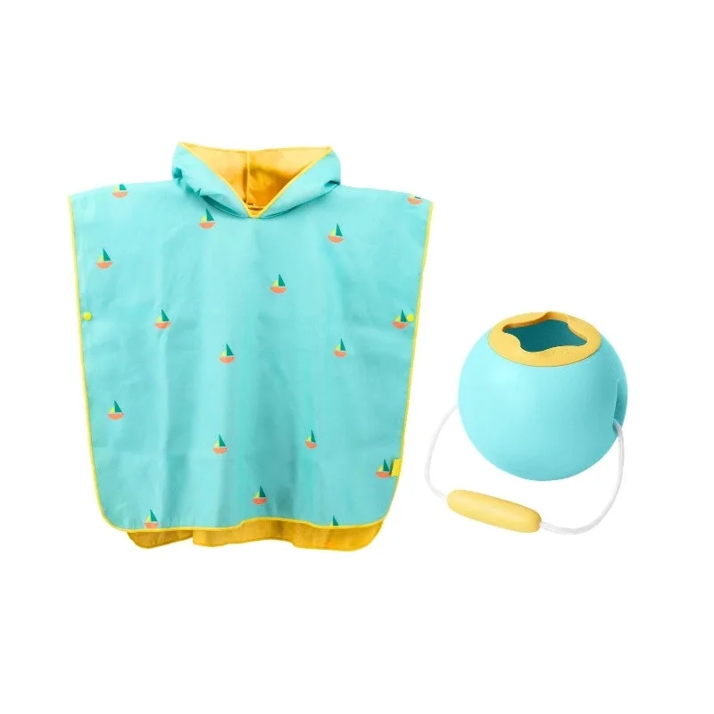 Quut strandponcho Banana Blue + Mini Ballo Banana Blue