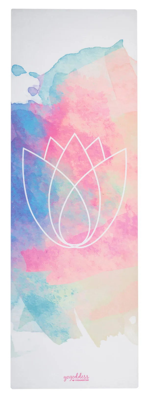 Lotus Pastel Tapete de Yoga de Viagem + Saco de Yoga Grátis