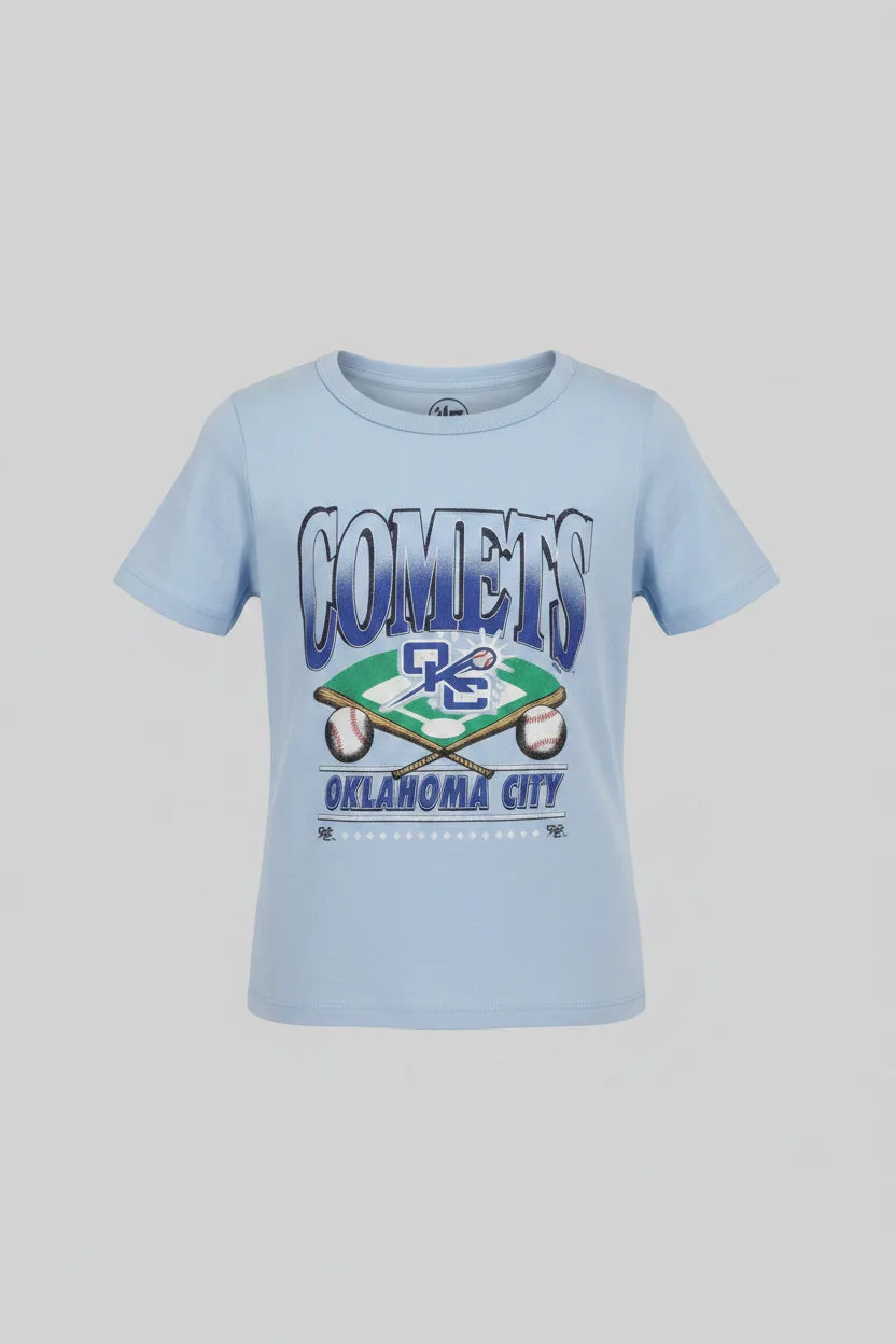 OKC Comets Youth Light Blue Home Throwback Tee