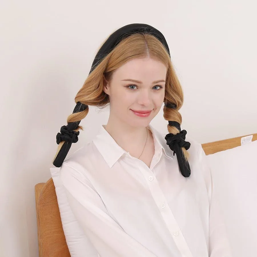 Utiliser un bandeau en soie pour des boucles sans chaleur