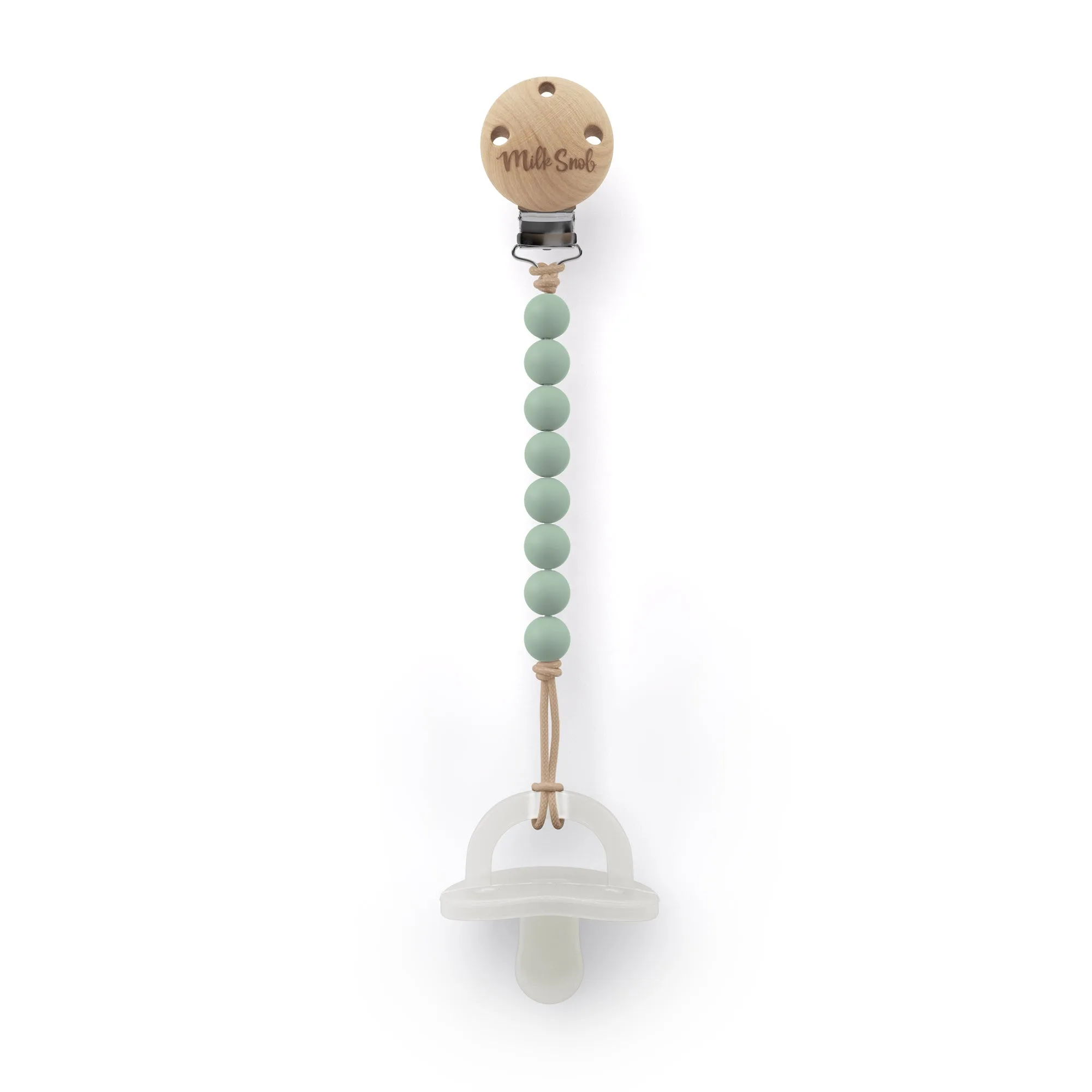 SAGE BEADED CLIP