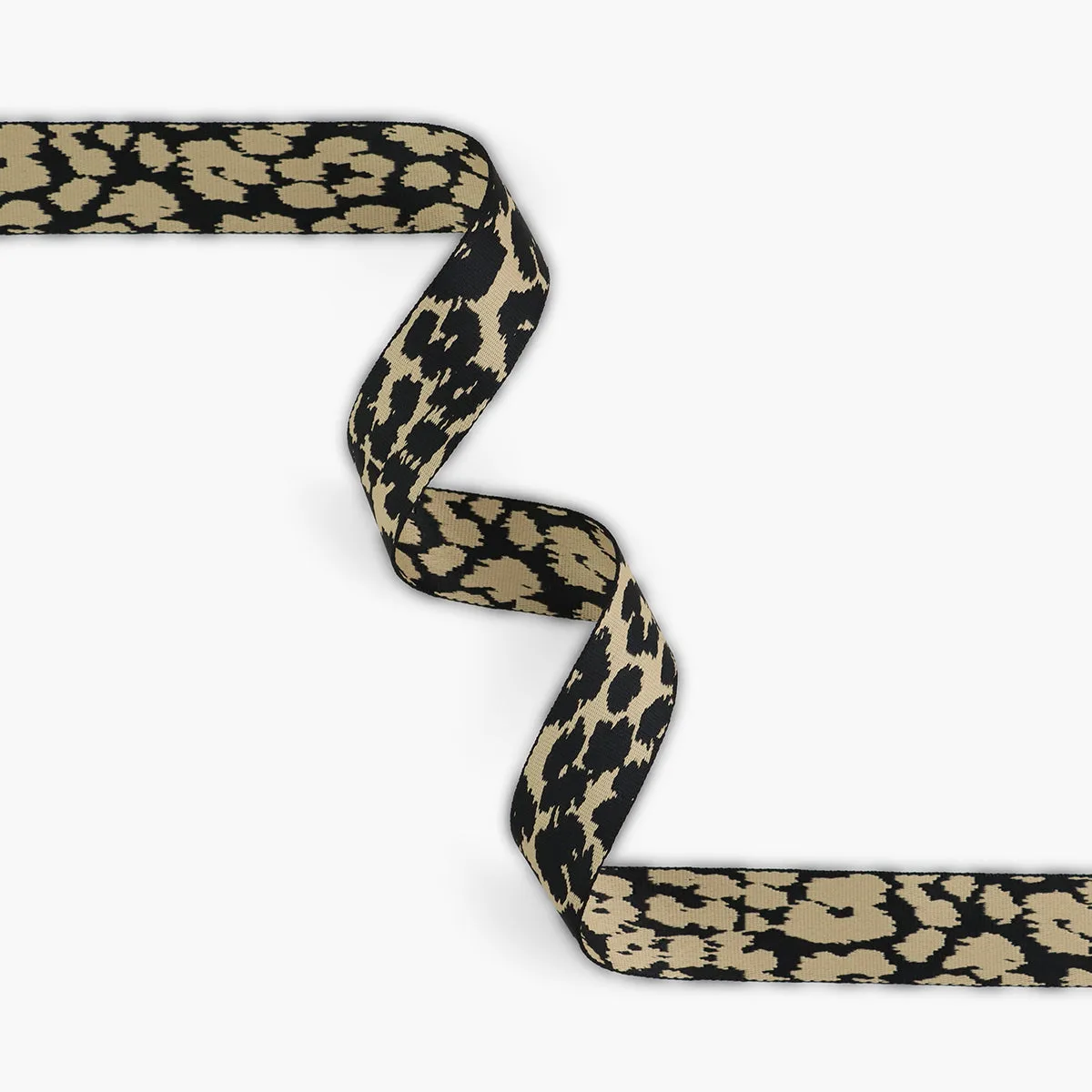 1-1/2" Striped Leopard Webbing
