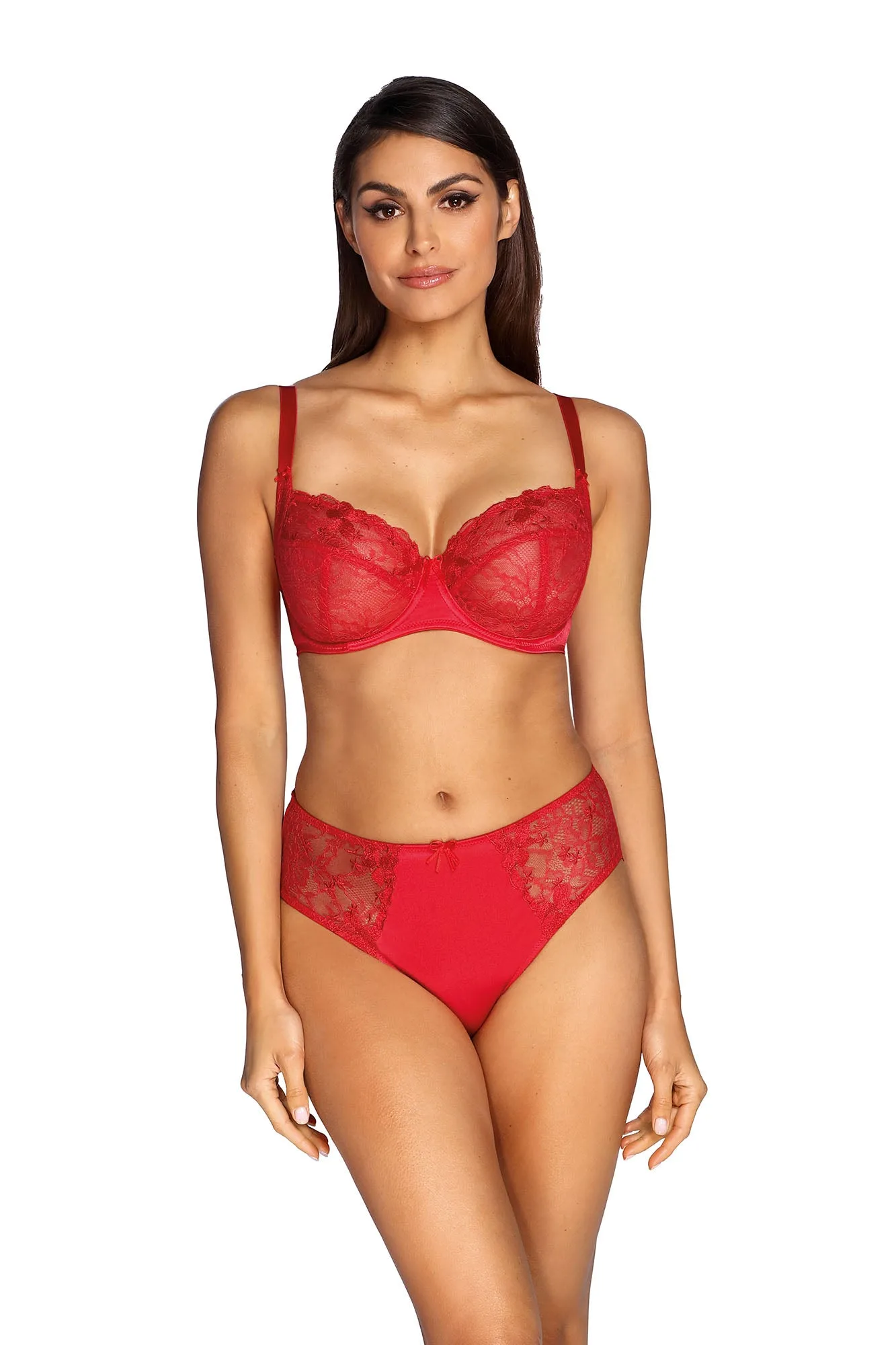 Biustonosz Aisha czerwony B104 Soft
