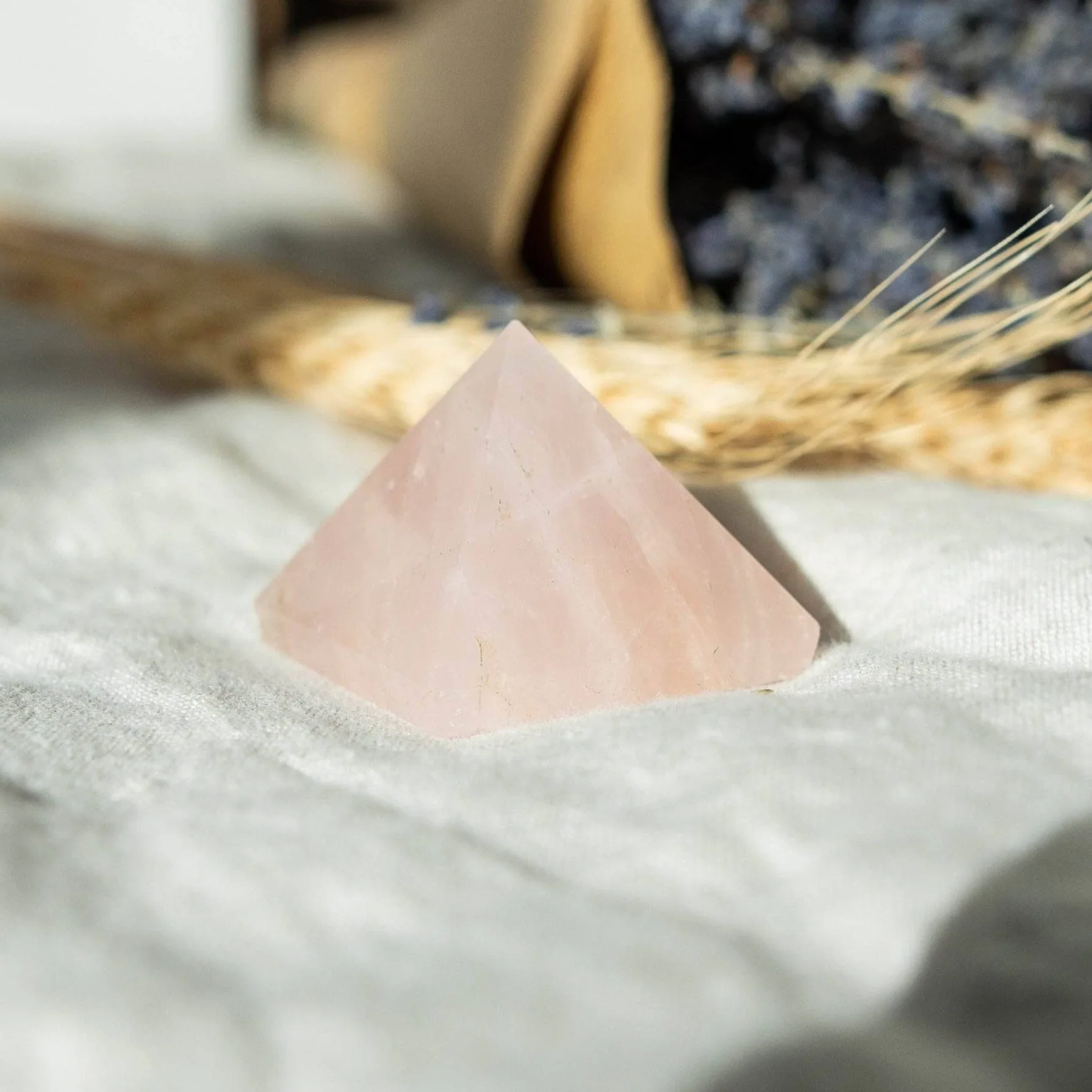 ROSE QUARTZ PYRAMID