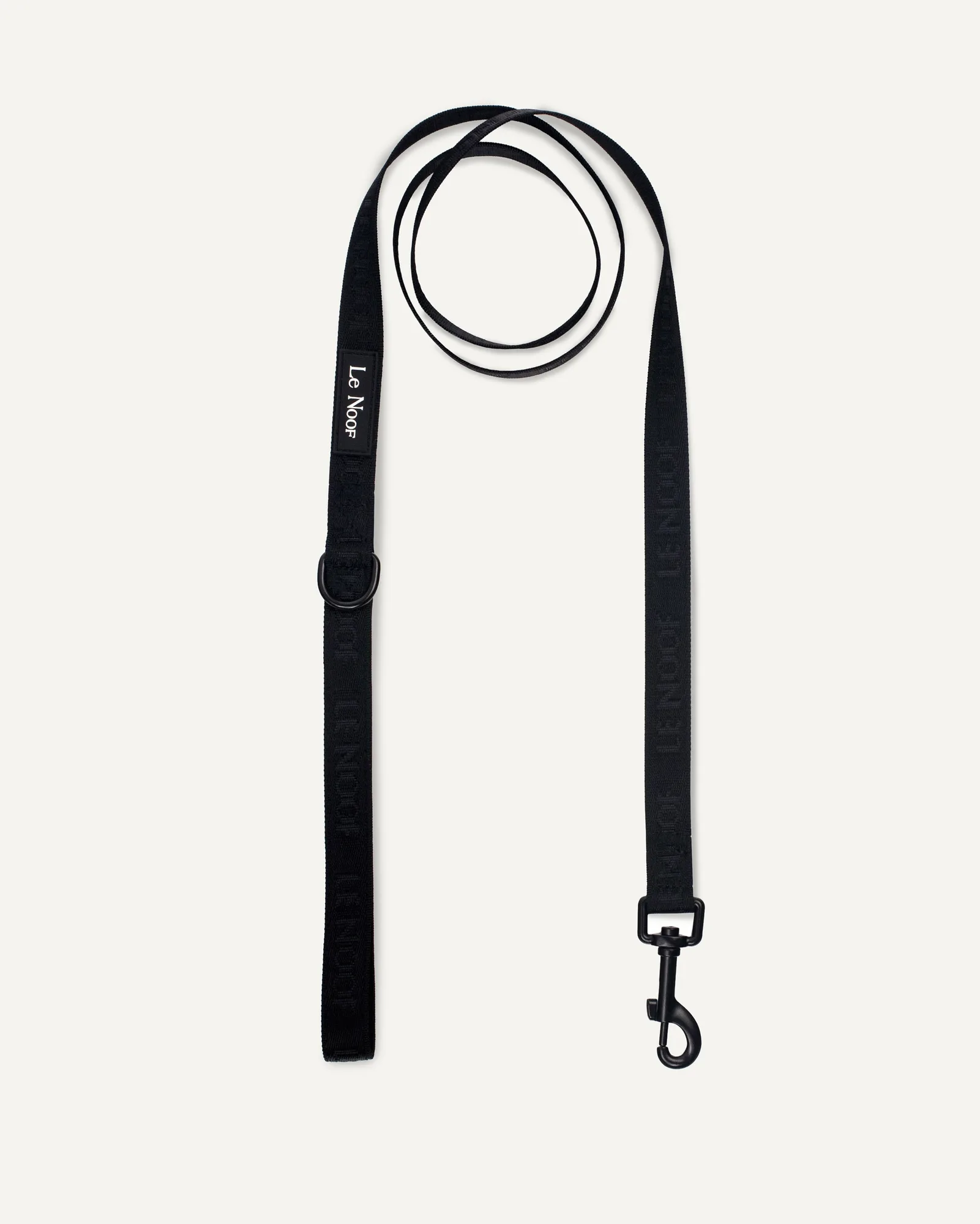 Guinzaglio per cane in jacquard nero