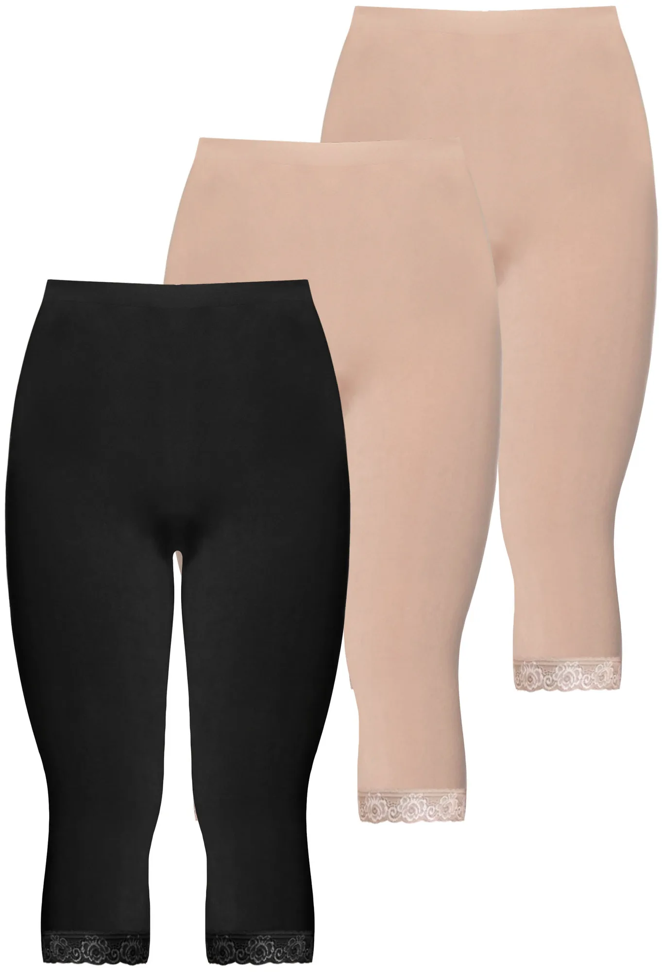 Antischuur hoge taille 3/4 katoenrijke leggings - 3 stuks