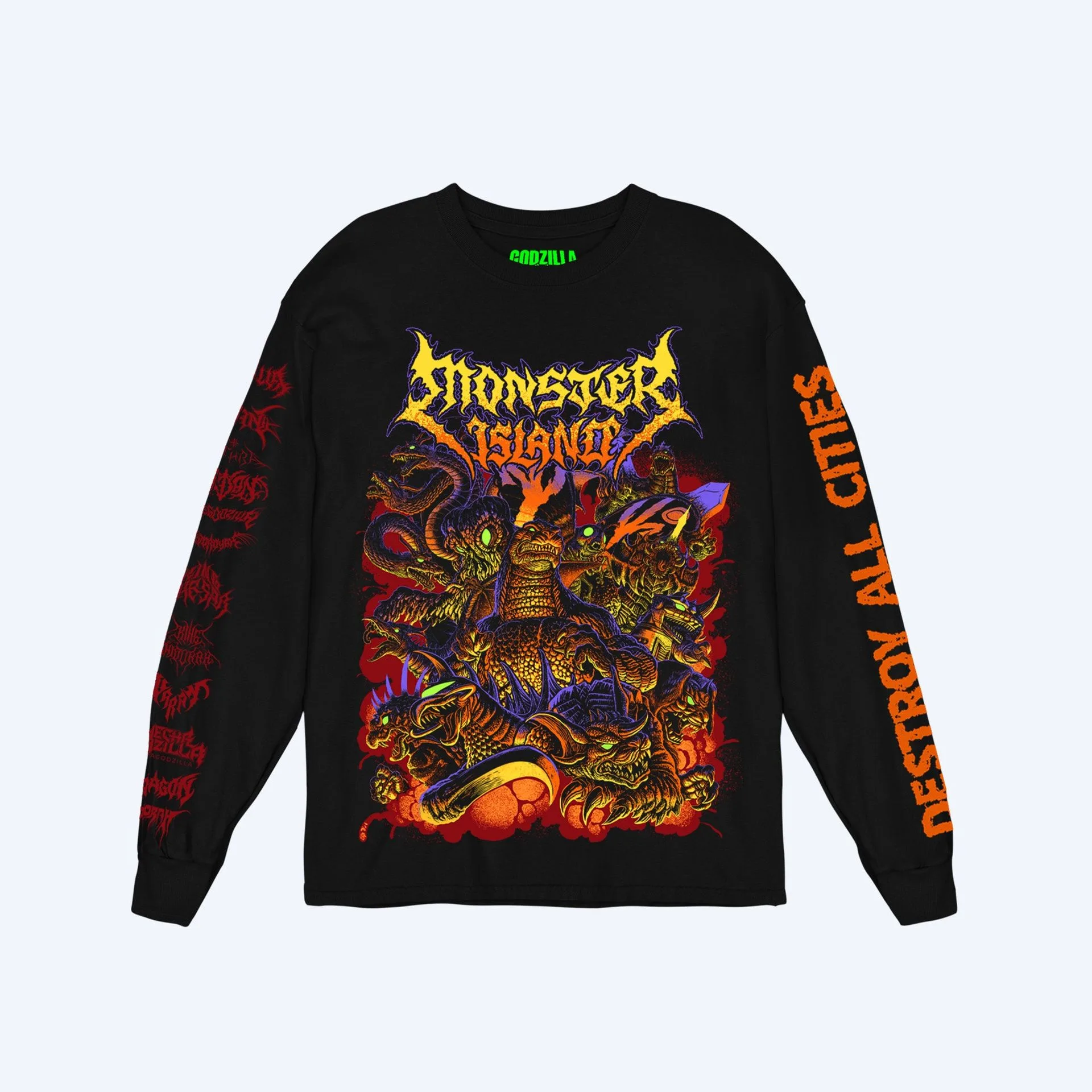 T-shirt manches longues Monster Island Metalcropolis