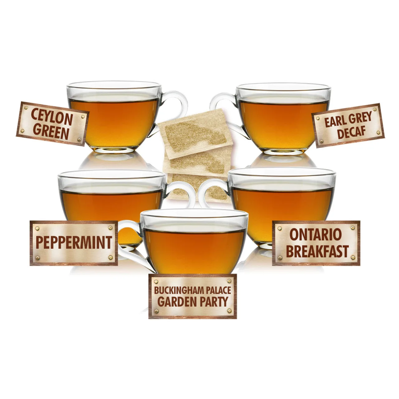 It's Tea Time Sampler - 5 Tea Bags of 5 Delicious Teas