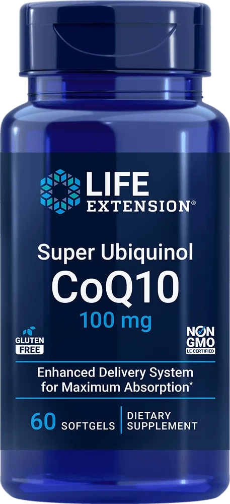 Super Ubiquinol CoQ10, 100 mg, 60 softgels