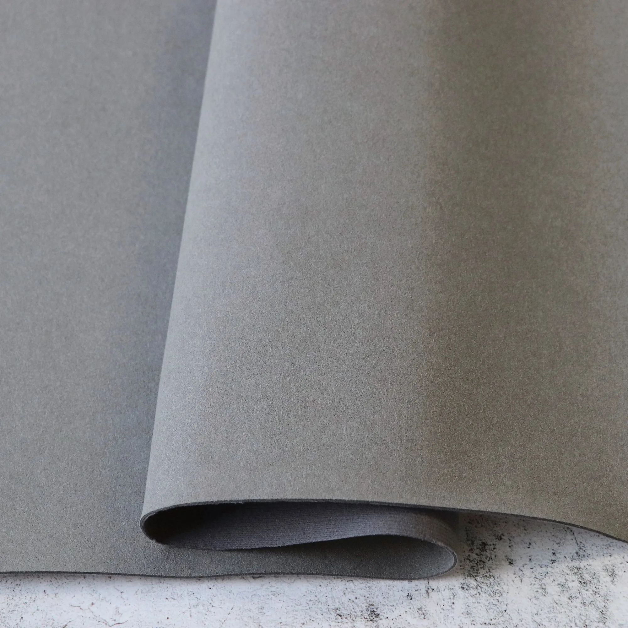 Fossil Grey Microsuede