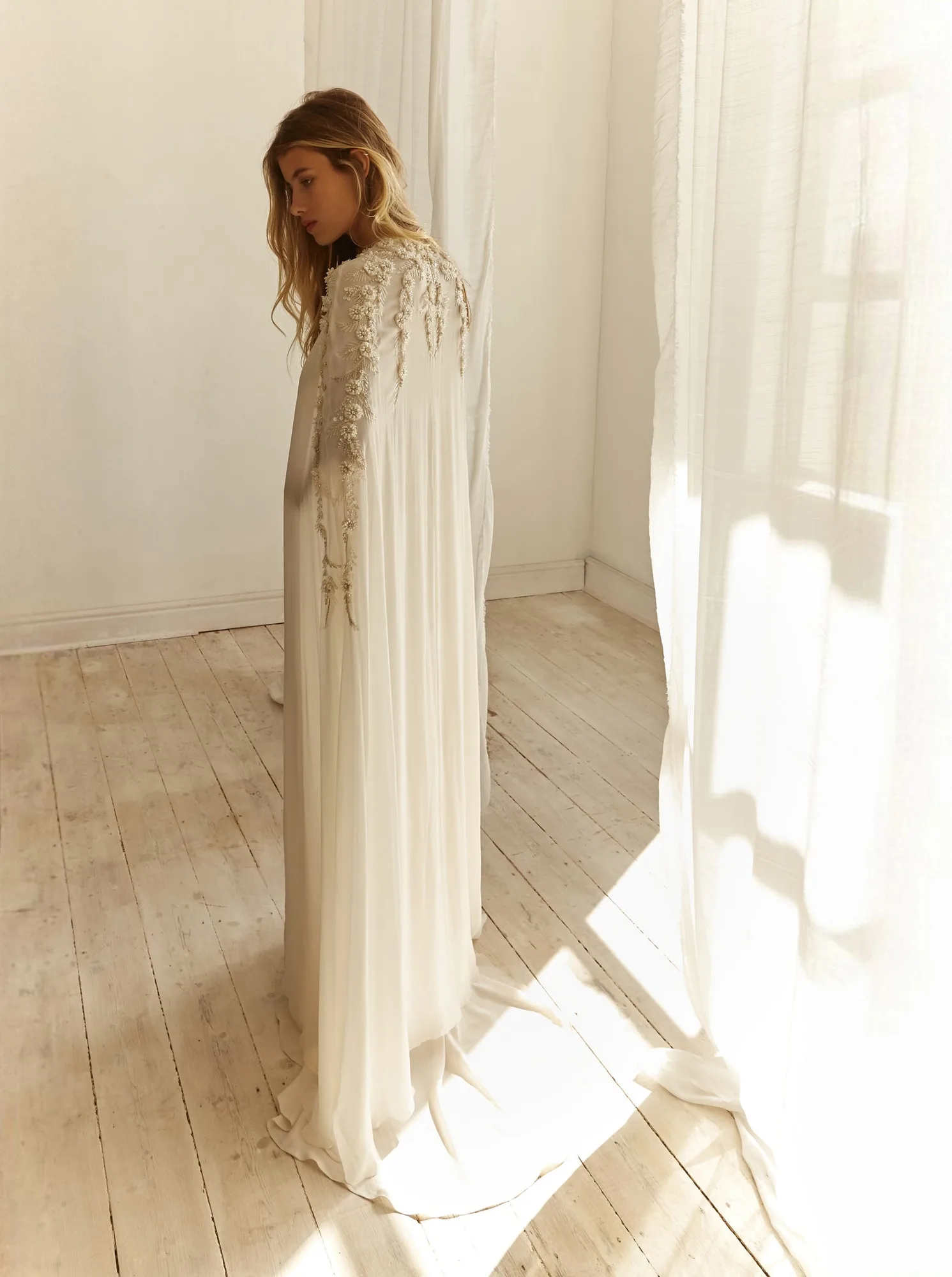 Aubrey Cape vs Florainne Cape for Bridal Layering