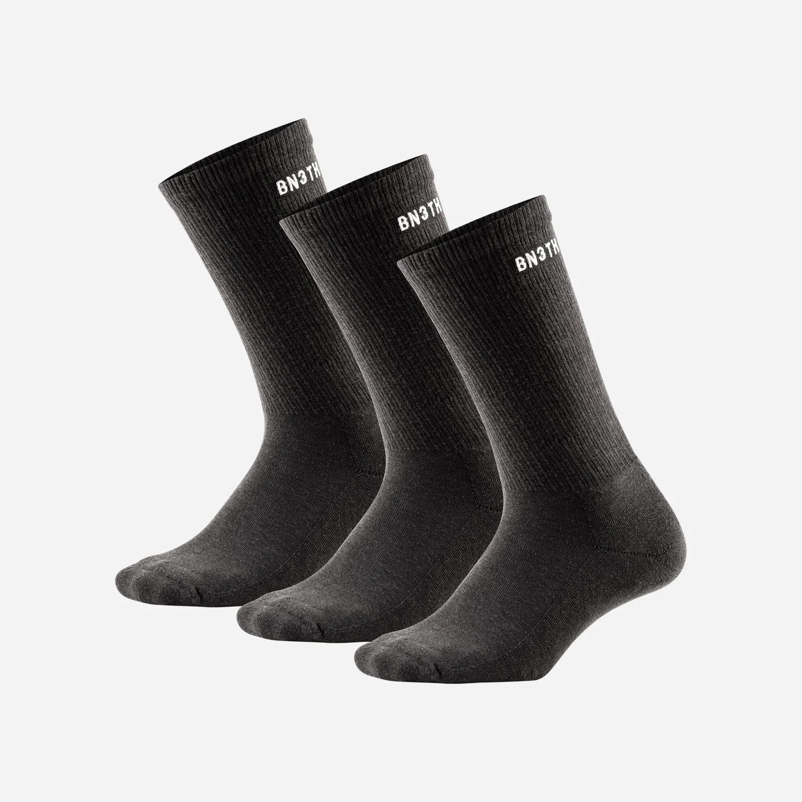 Classic Crew Sock: Black 3 Pack
