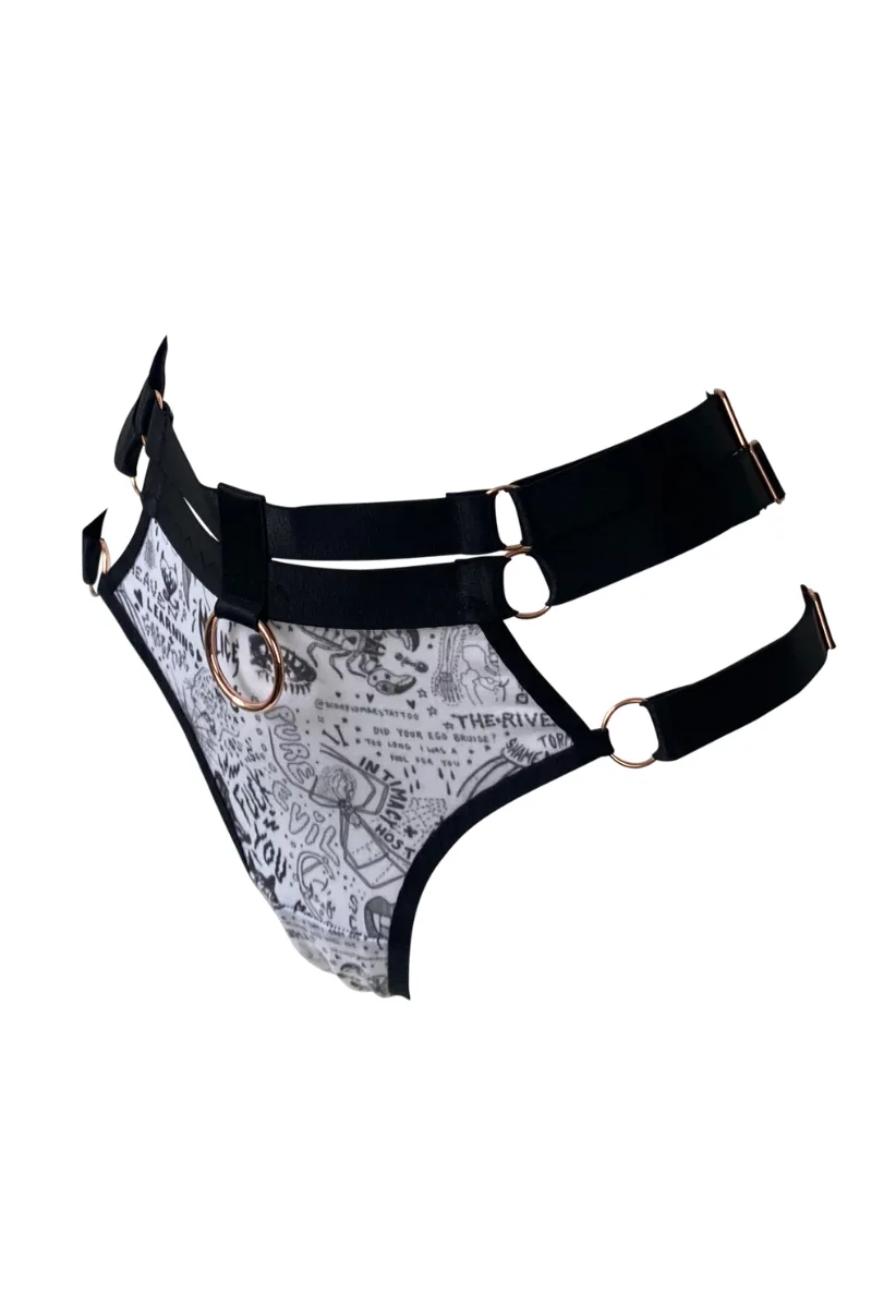 Emily Malice Venom Thong White