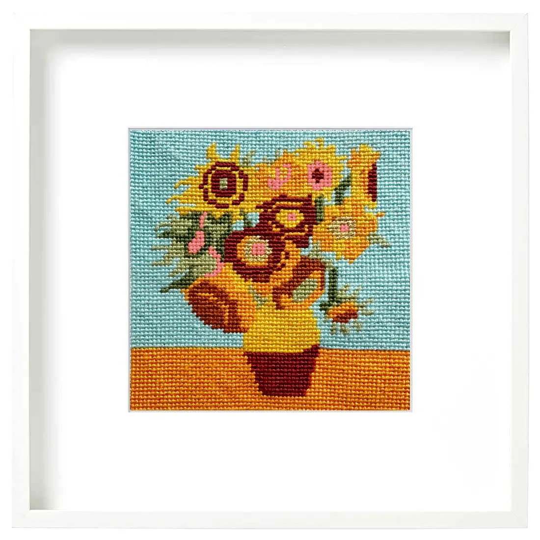 Van Gogh Sunflowers Mini Needlepoint Kit
