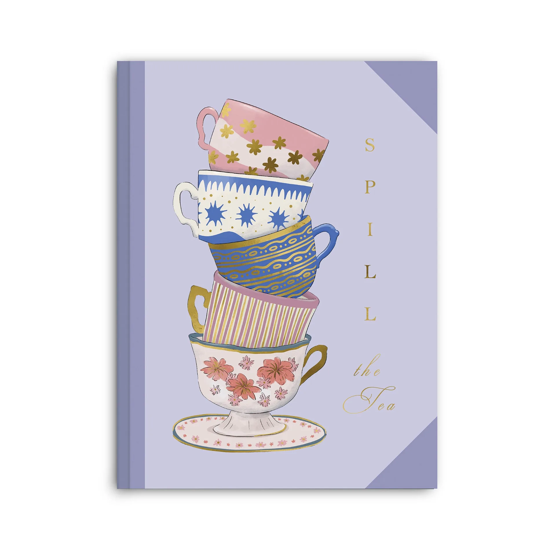 Spill the Tea Hardcover Notebook