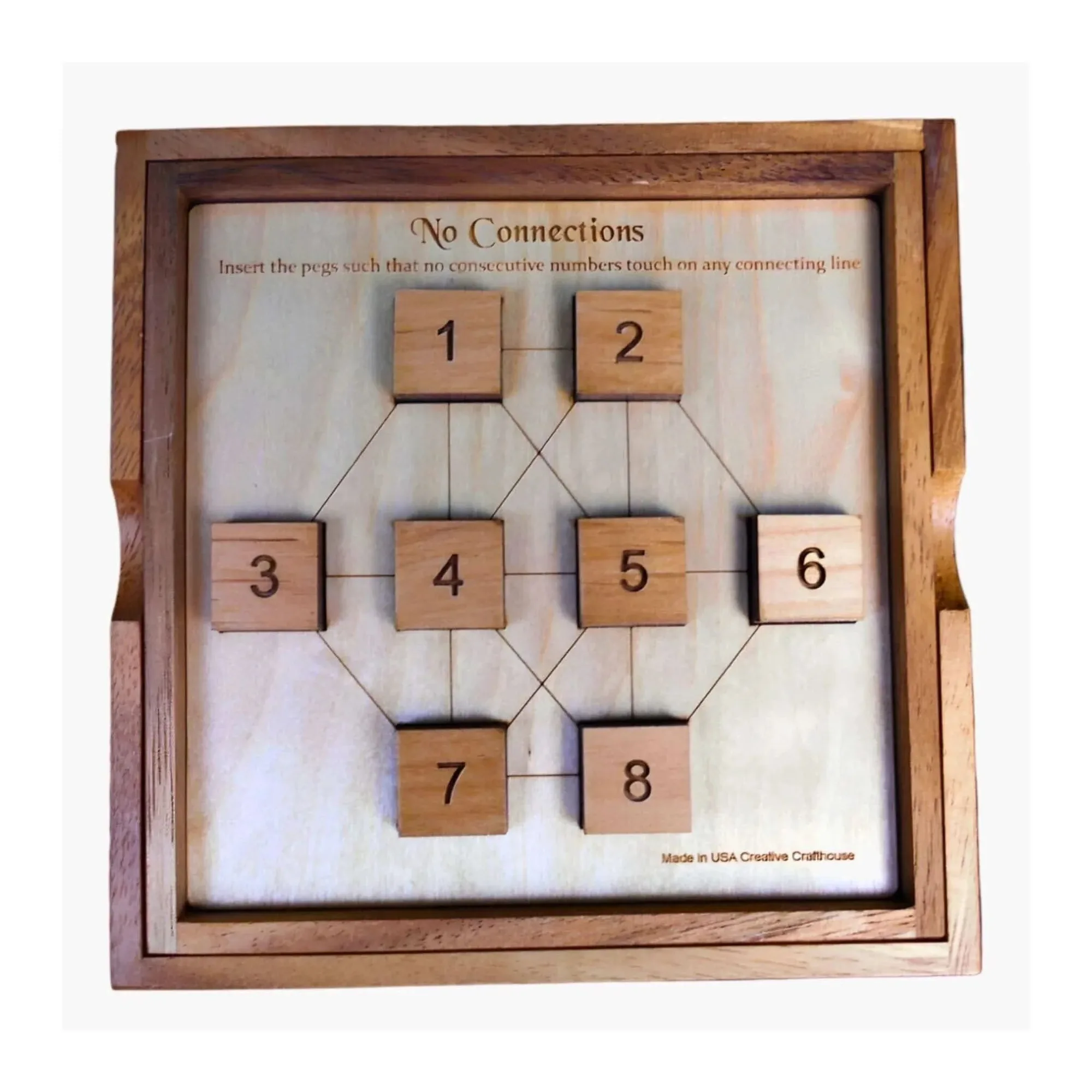 No Connection Puzzle | Wooden Brain Teaser Challenge