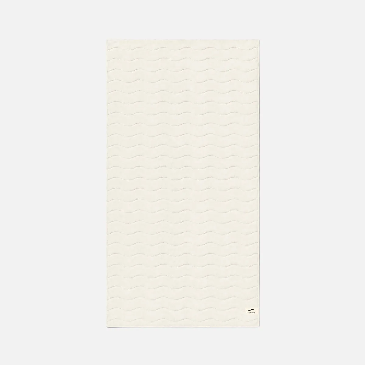 Slowtide Sculpted Bath Towel - Cream