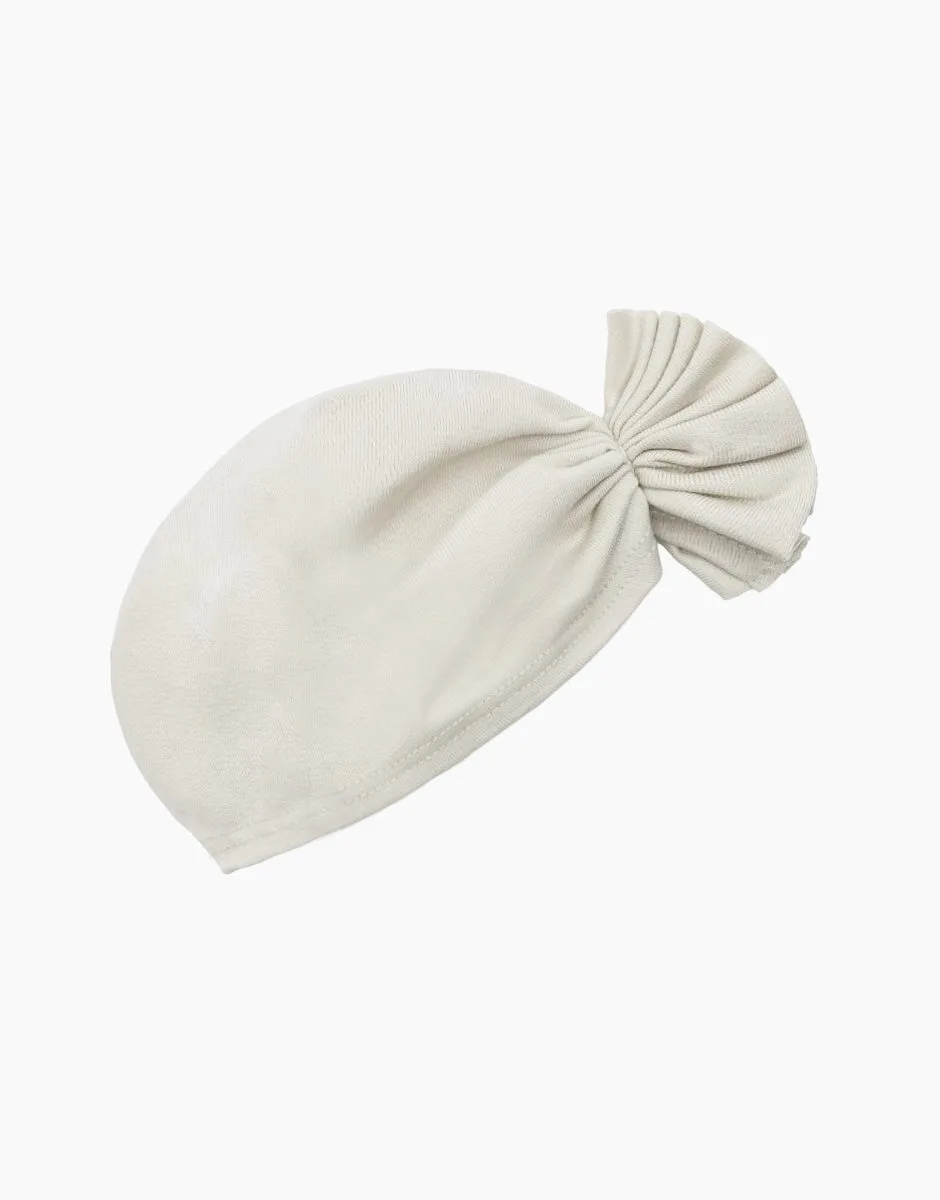Turban fleur en jersey lin