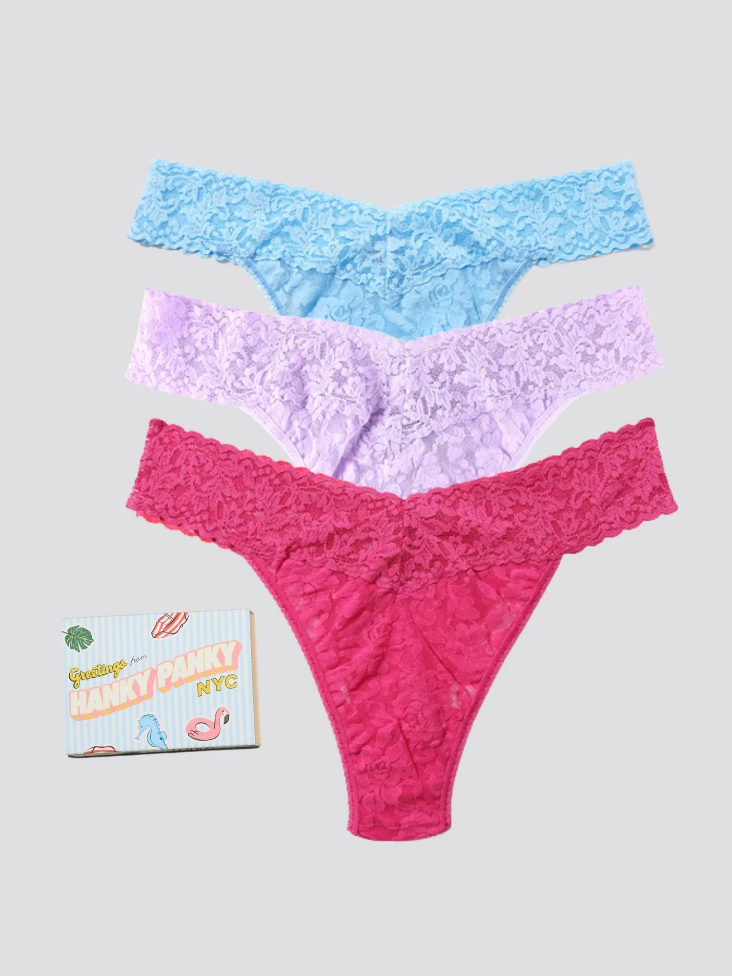 Sincerely Yours, 3 Pack Signature Lace® Original Rise Matchbox