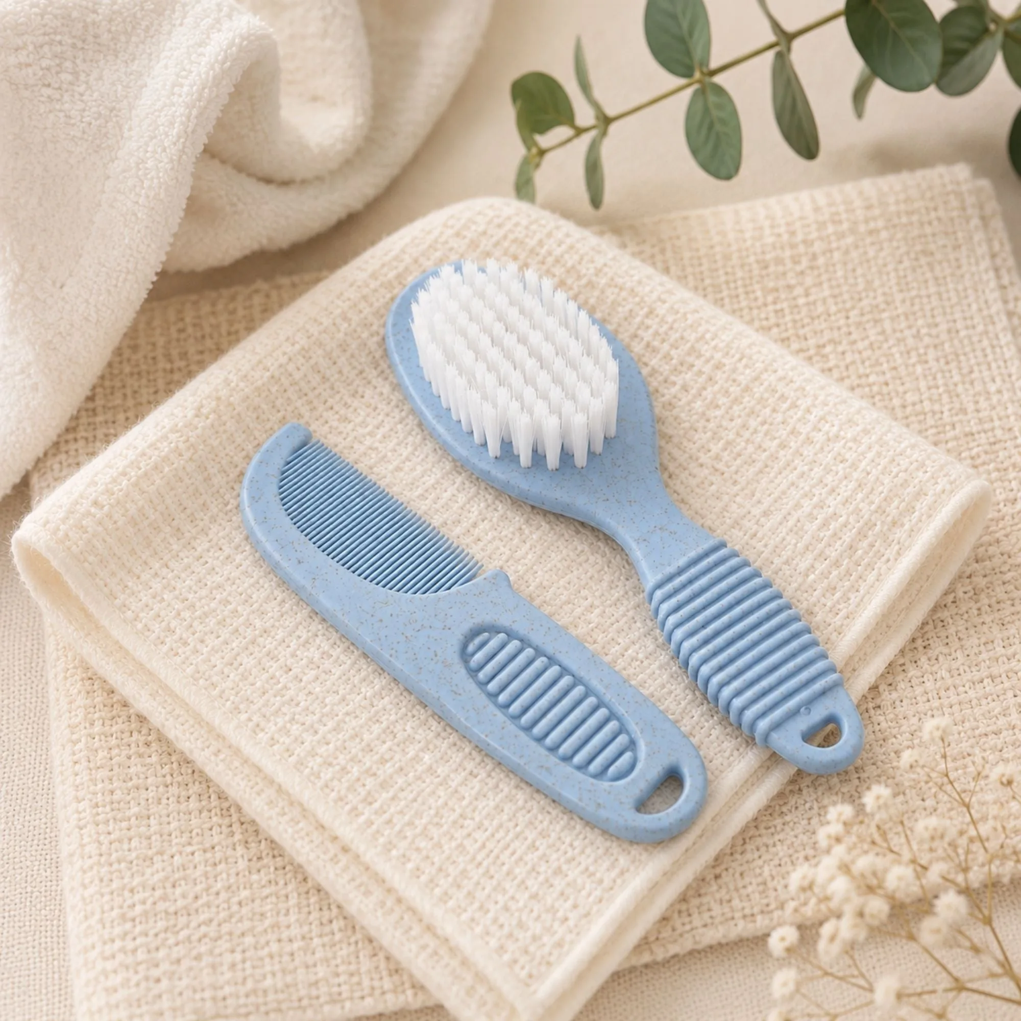 Baby Brush & Comb Set - Blue