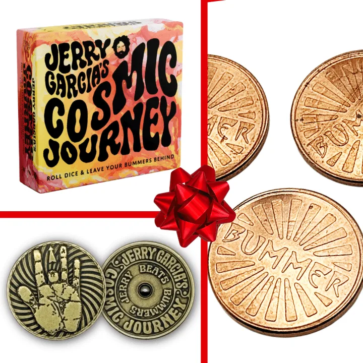 Juego de dados del viaje cósmico de Jerry Garcia: Set de regalo Jerry vence a Bummers