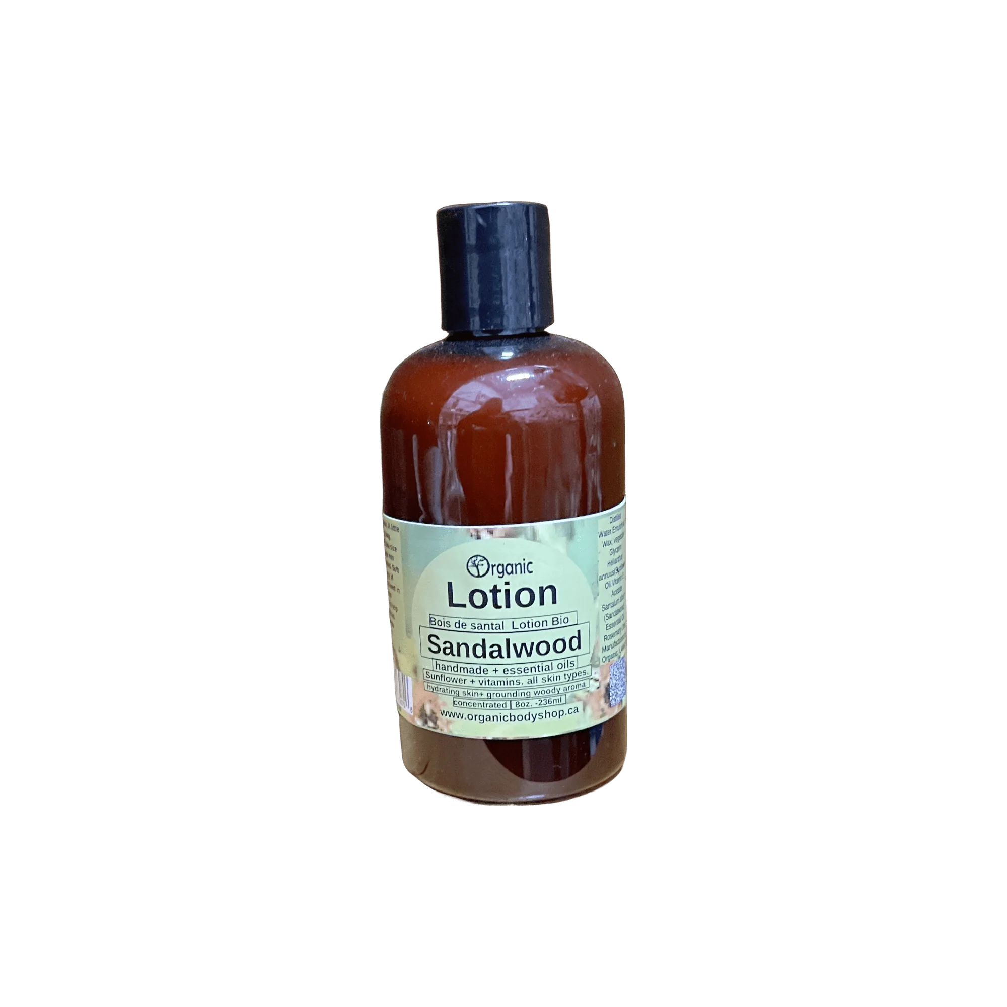 Sandeltræs lotion. Træagtig frisk