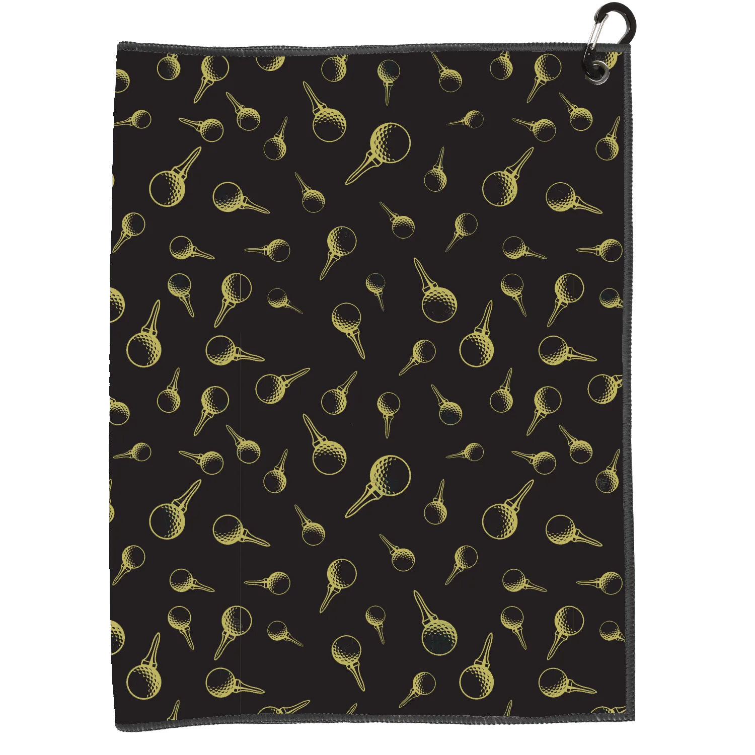 Serviette de golf microfibre - Gold Tees