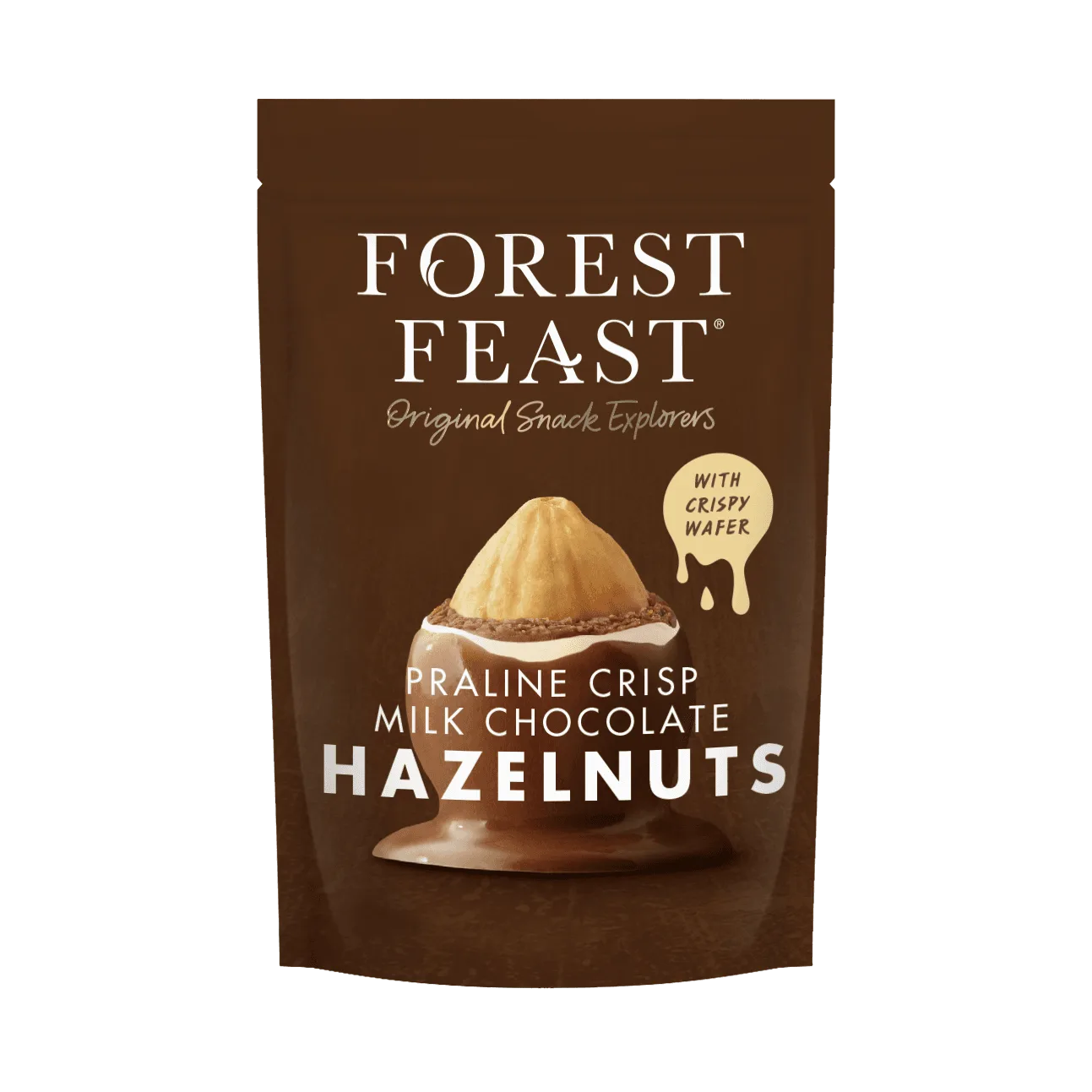 Praline-rouhe maitosuklaa hasselpähkinät